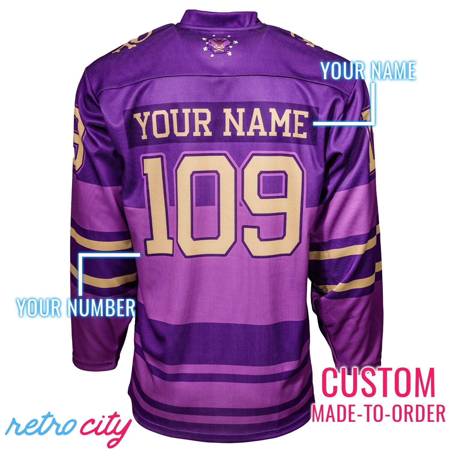 New Toxic Koffing PokéLeague Hockey Jersey Sweater by Retro City Threads