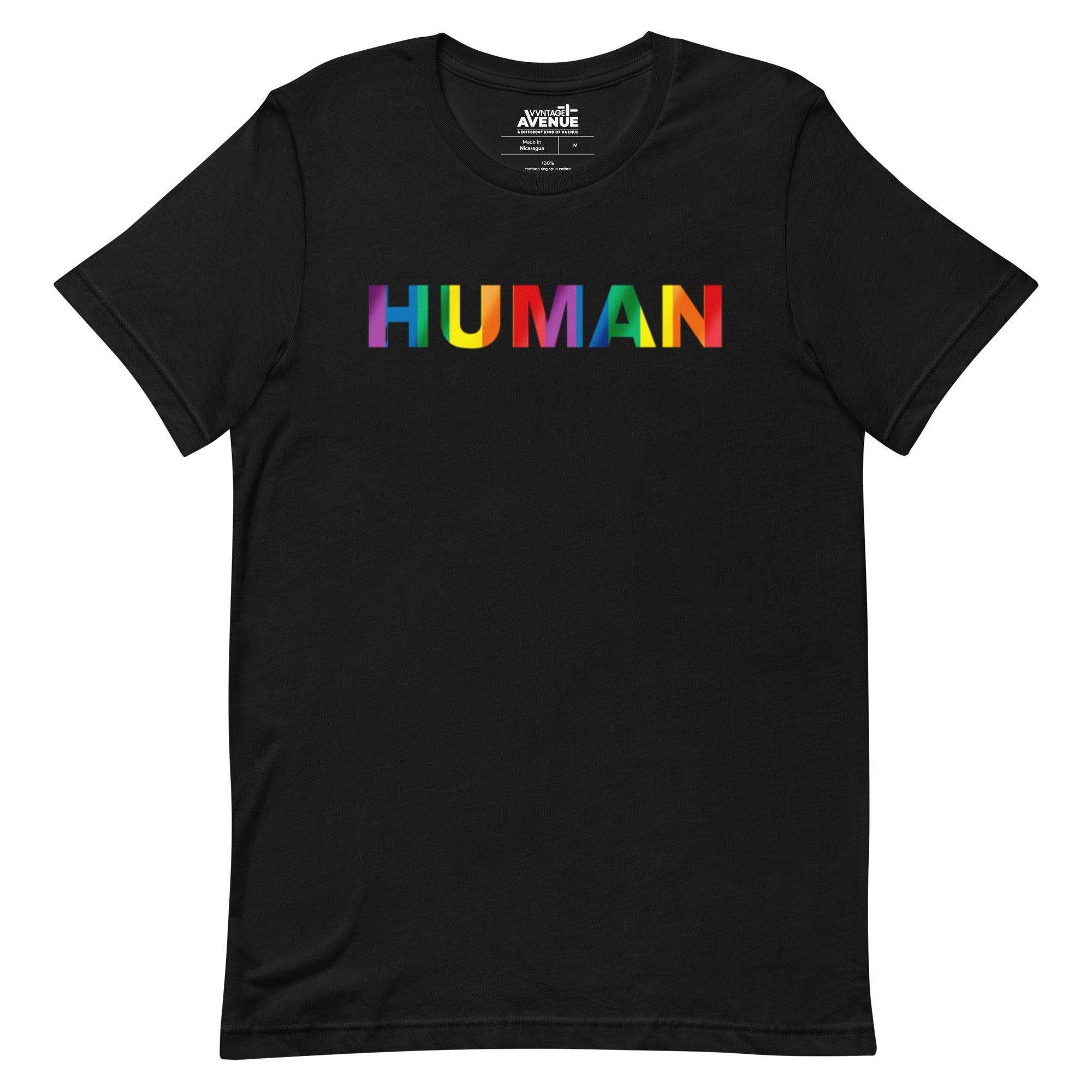 PRIDE AVENUE | HUMAN T-Shirt - VVNTAGE AVENUE