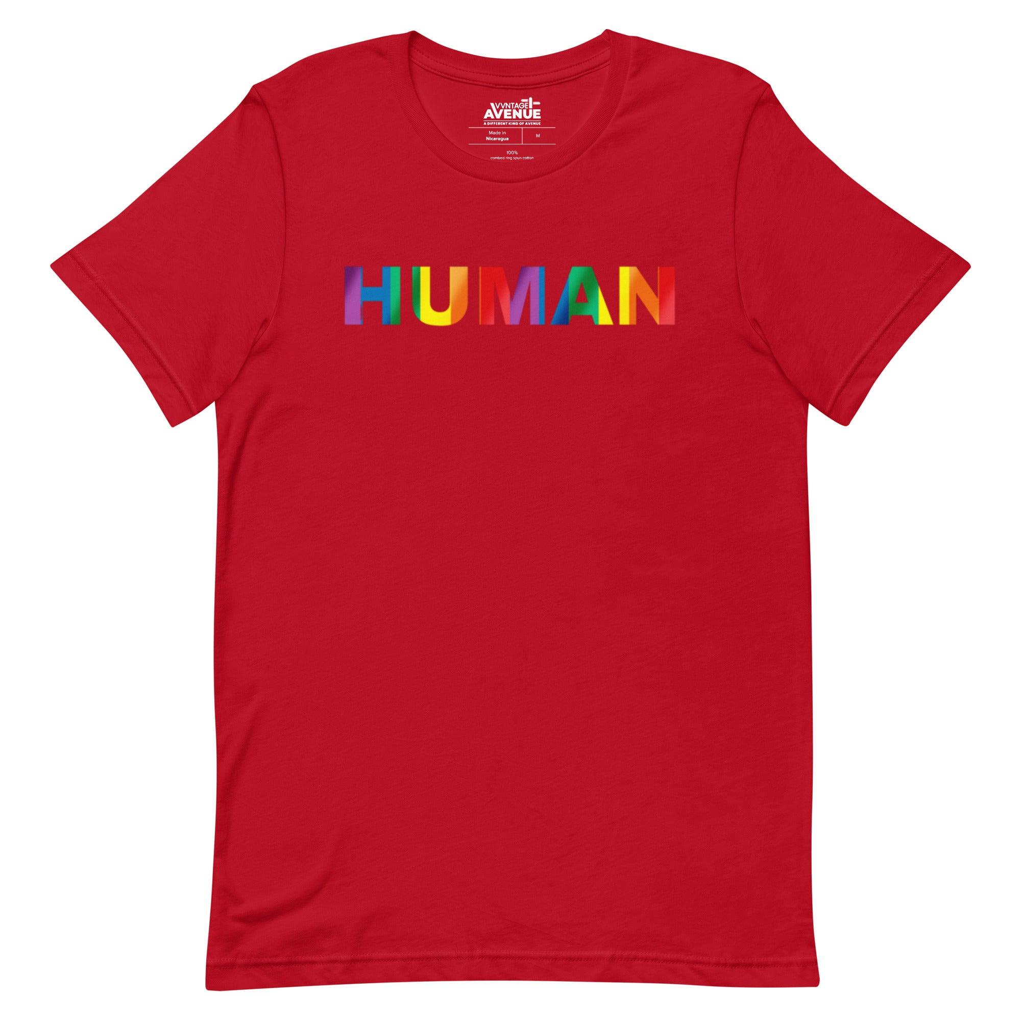 PRIDE AVENUE | HUMAN T-Shirt - VVNTAGE AVENUE