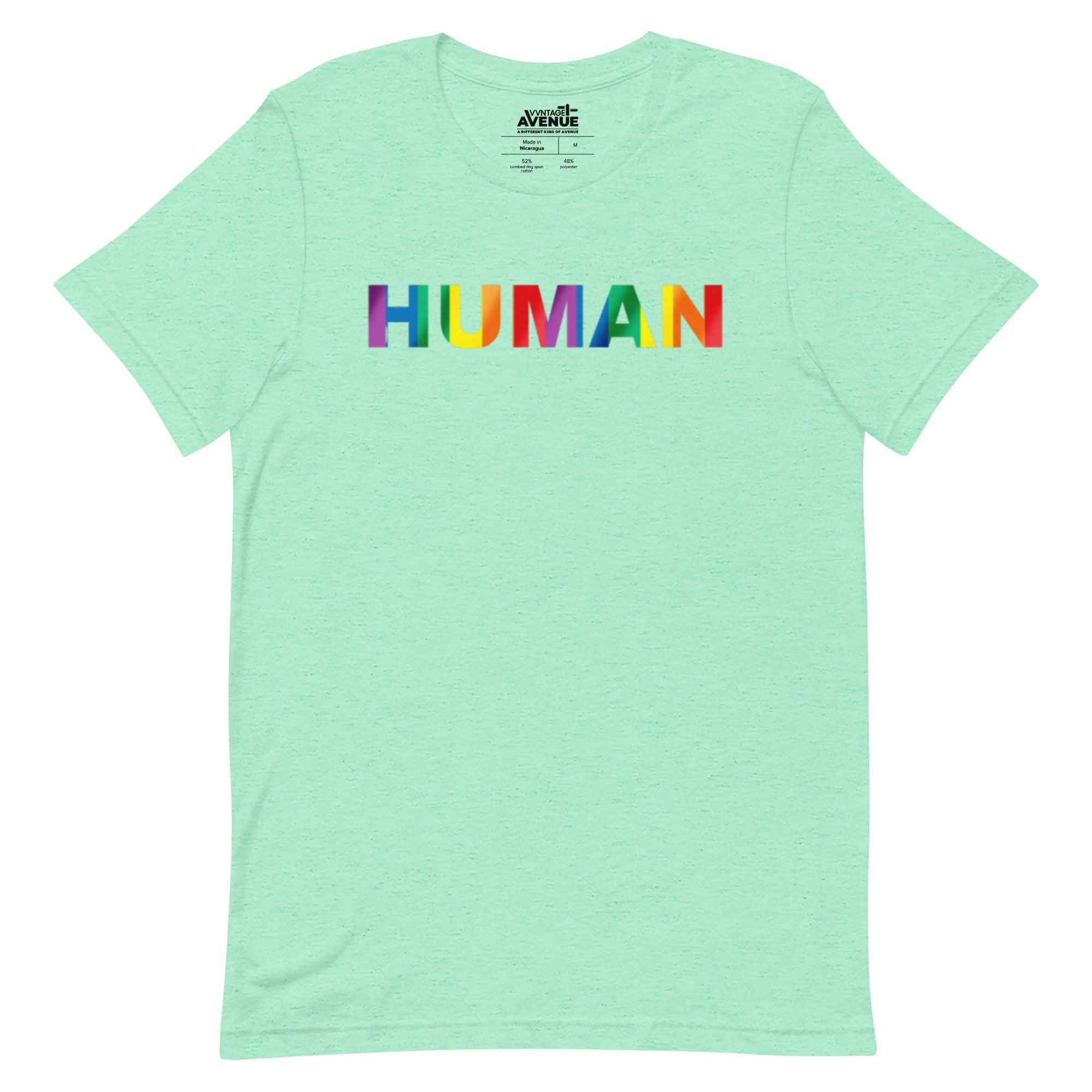 PRIDE AVENUE | HUMAN T-Shirt - VVNTAGE AVENUE