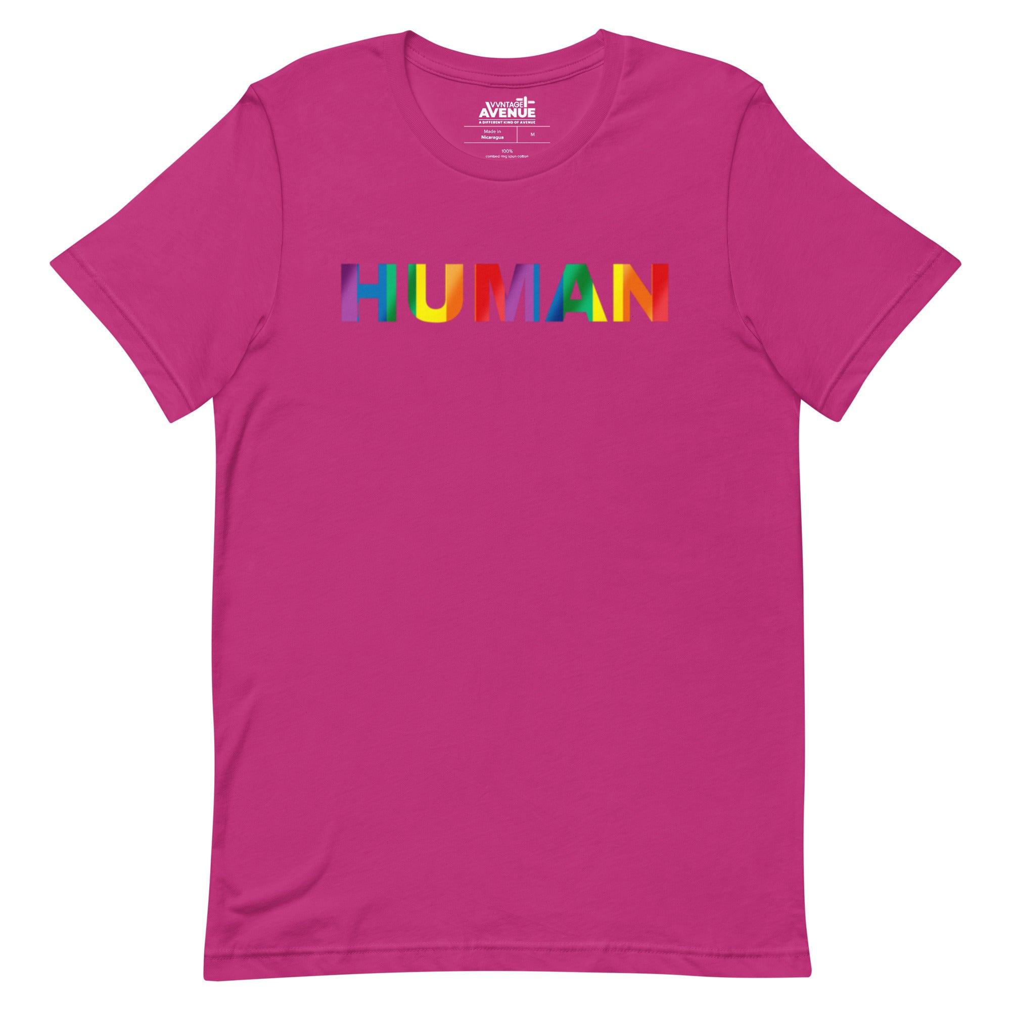 PRIDE AVENUE | HUMAN T-Shirt - VVNTAGE AVENUE