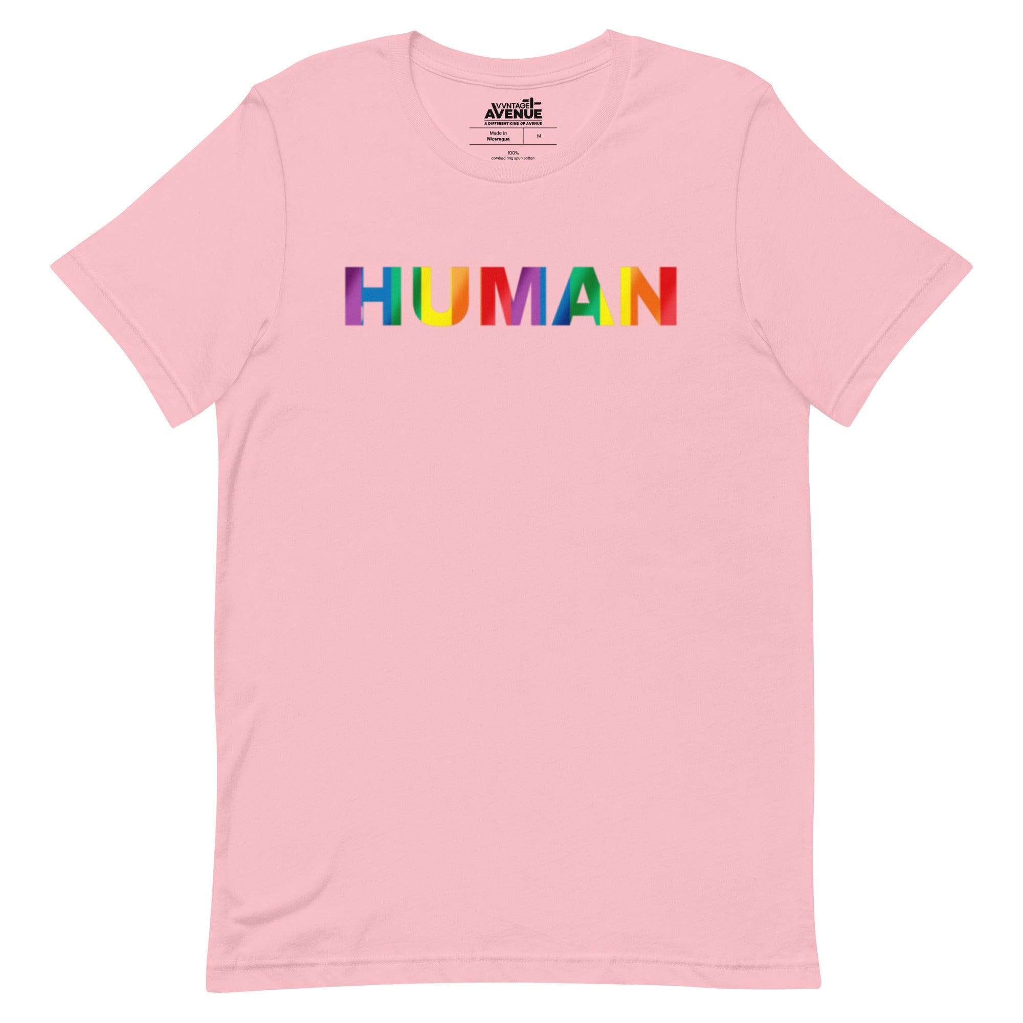 PRIDE AVENUE | HUMAN T-Shirt - VVNTAGE AVENUE