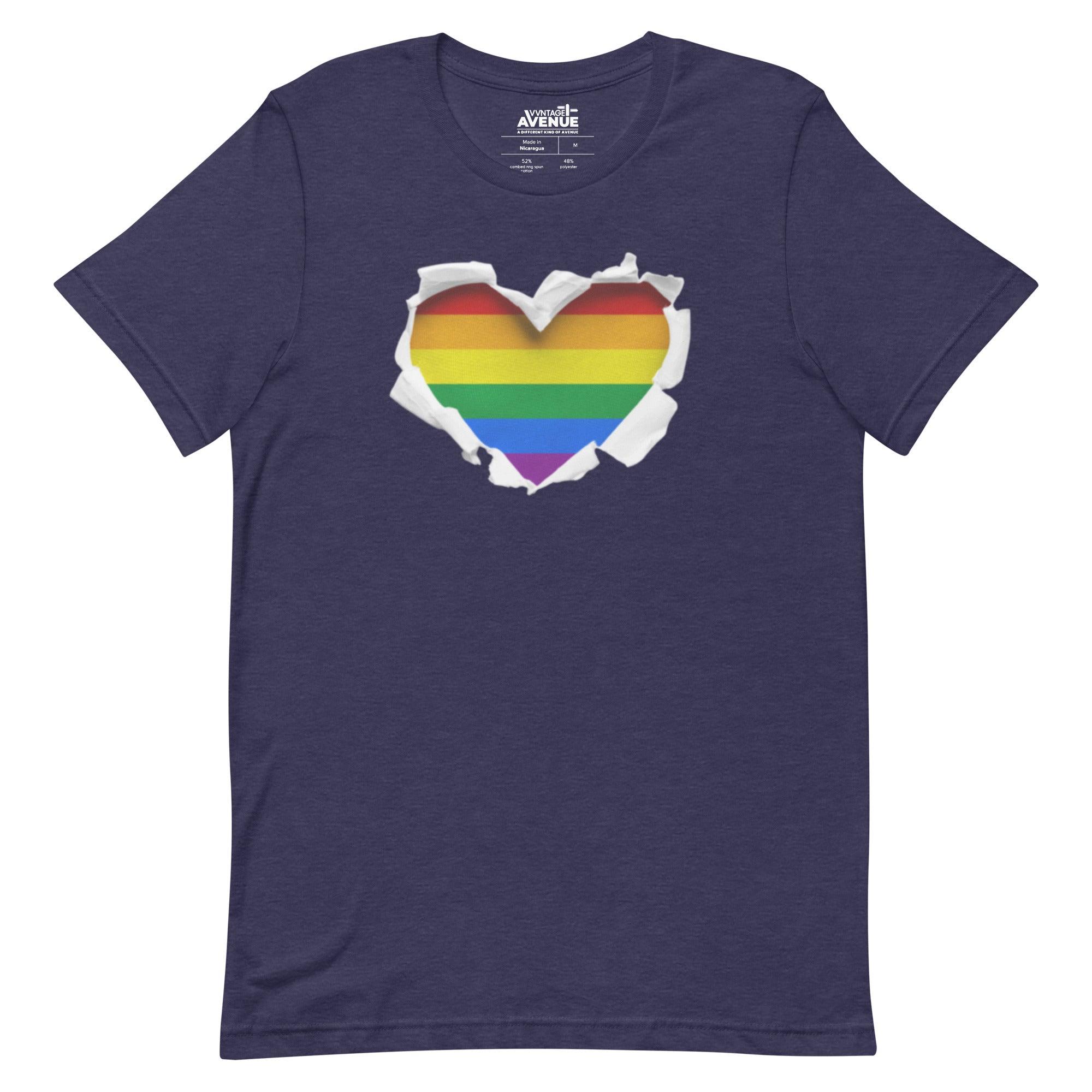 PRIDE AVENUE | Rainbow Heart T-Shirt - VVNTAGE AVENUE