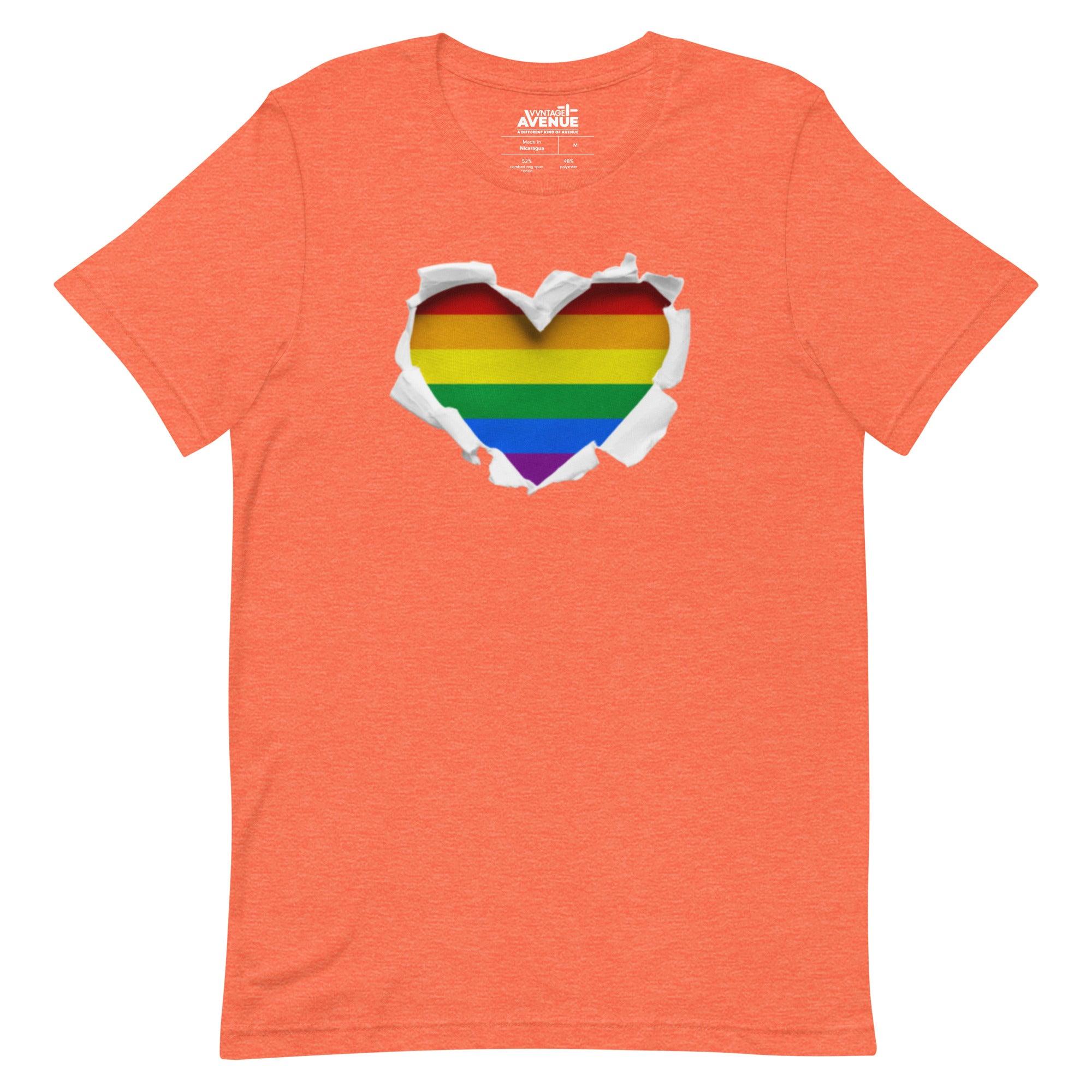 PRIDE AVENUE | Rainbow Heart T-Shirt - VVNTAGE AVENUE