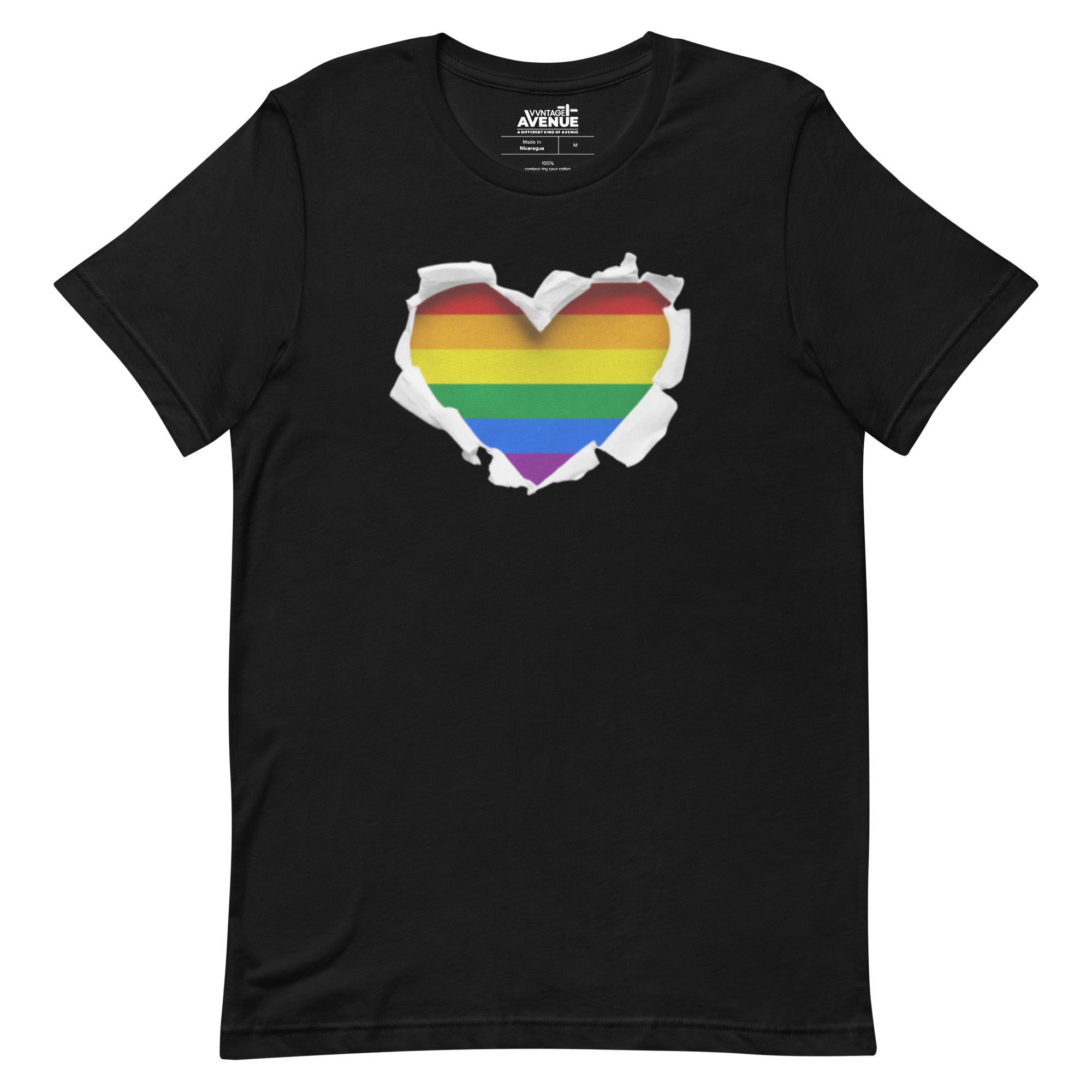 PRIDE AVENUE | Rainbow Heart T-Shirt - VVNTAGE AVENUE