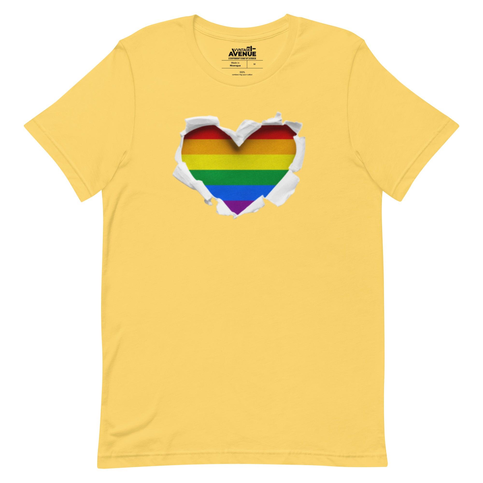 PRIDE AVENUE | Rainbow Heart T-Shirt - VVNTAGE AVENUE