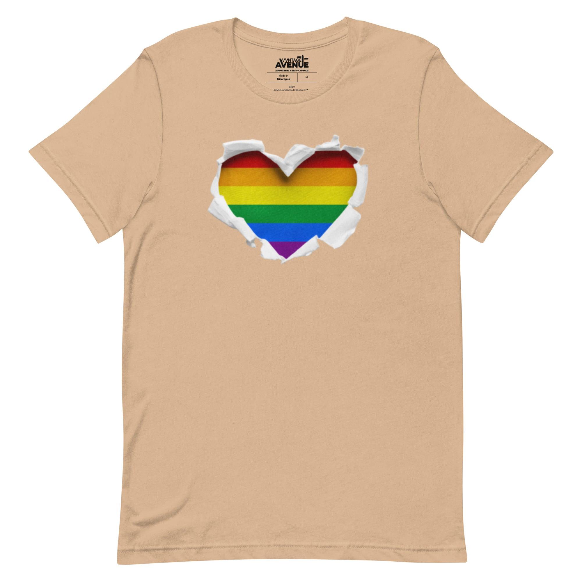 PRIDE AVENUE | Rainbow Heart T-Shirt - VVNTAGE AVENUE