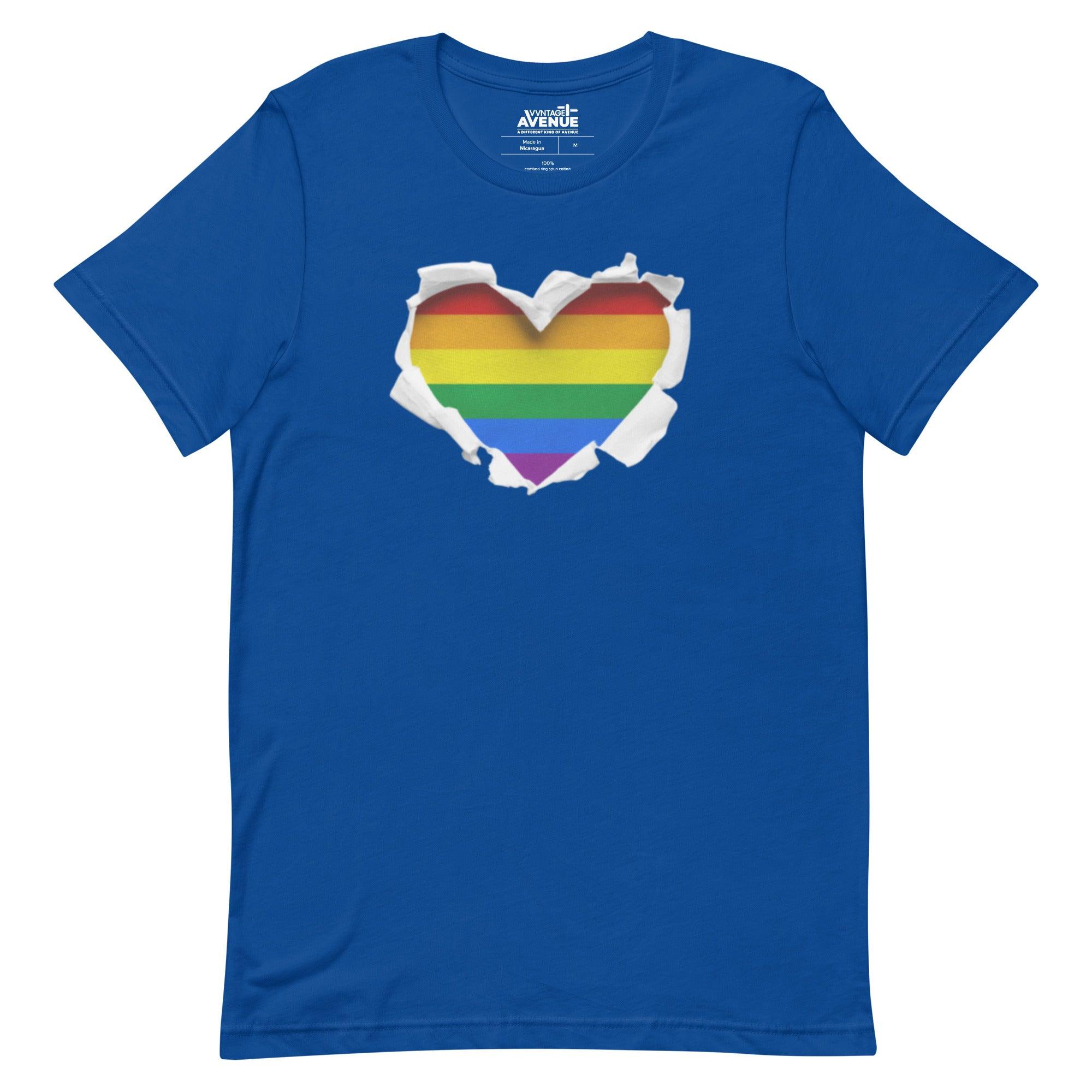 PRIDE AVENUE | Rainbow Heart T-Shirt - VVNTAGE AVENUE