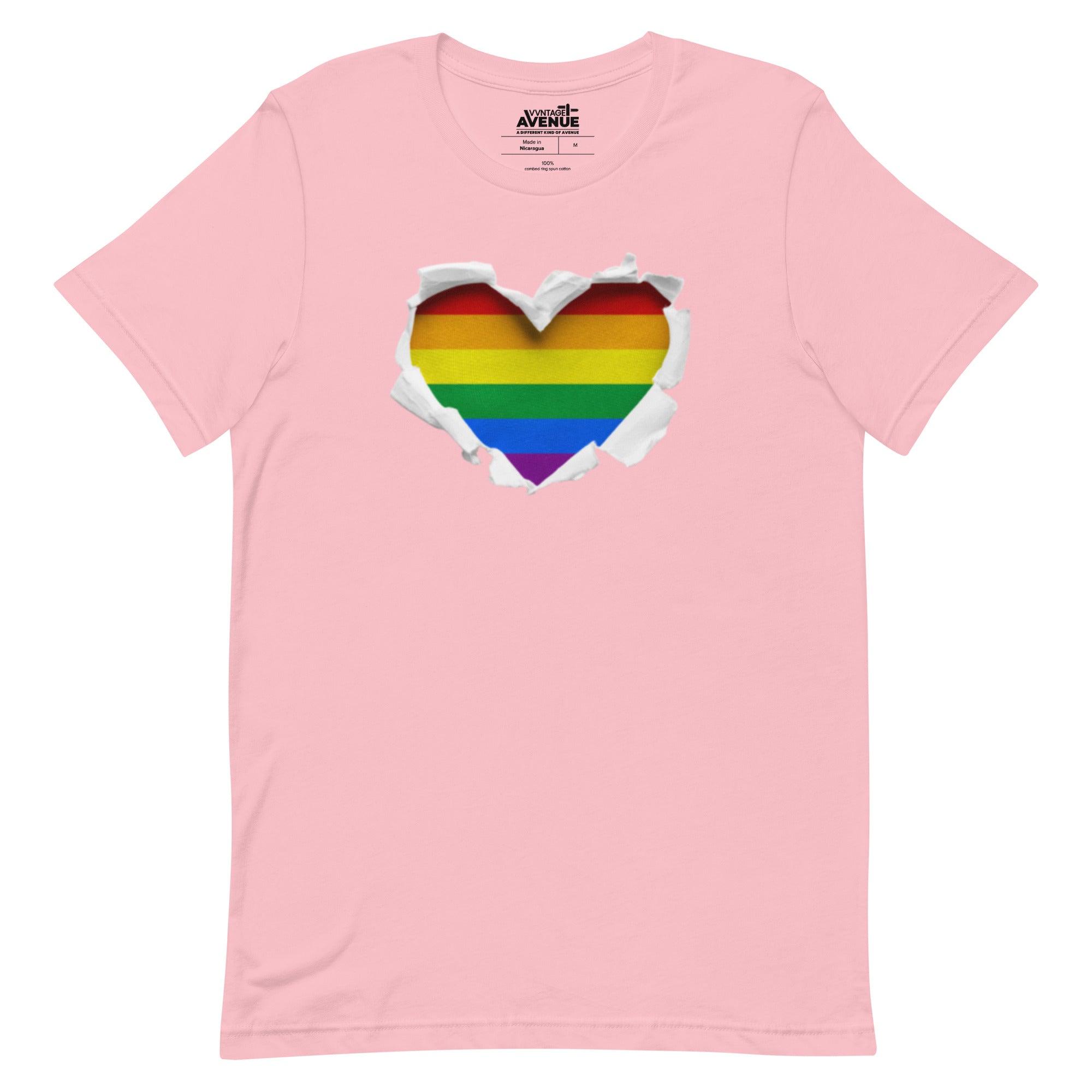 PRIDE AVENUE | Rainbow Heart T-Shirt - VVNTAGE AVENUE