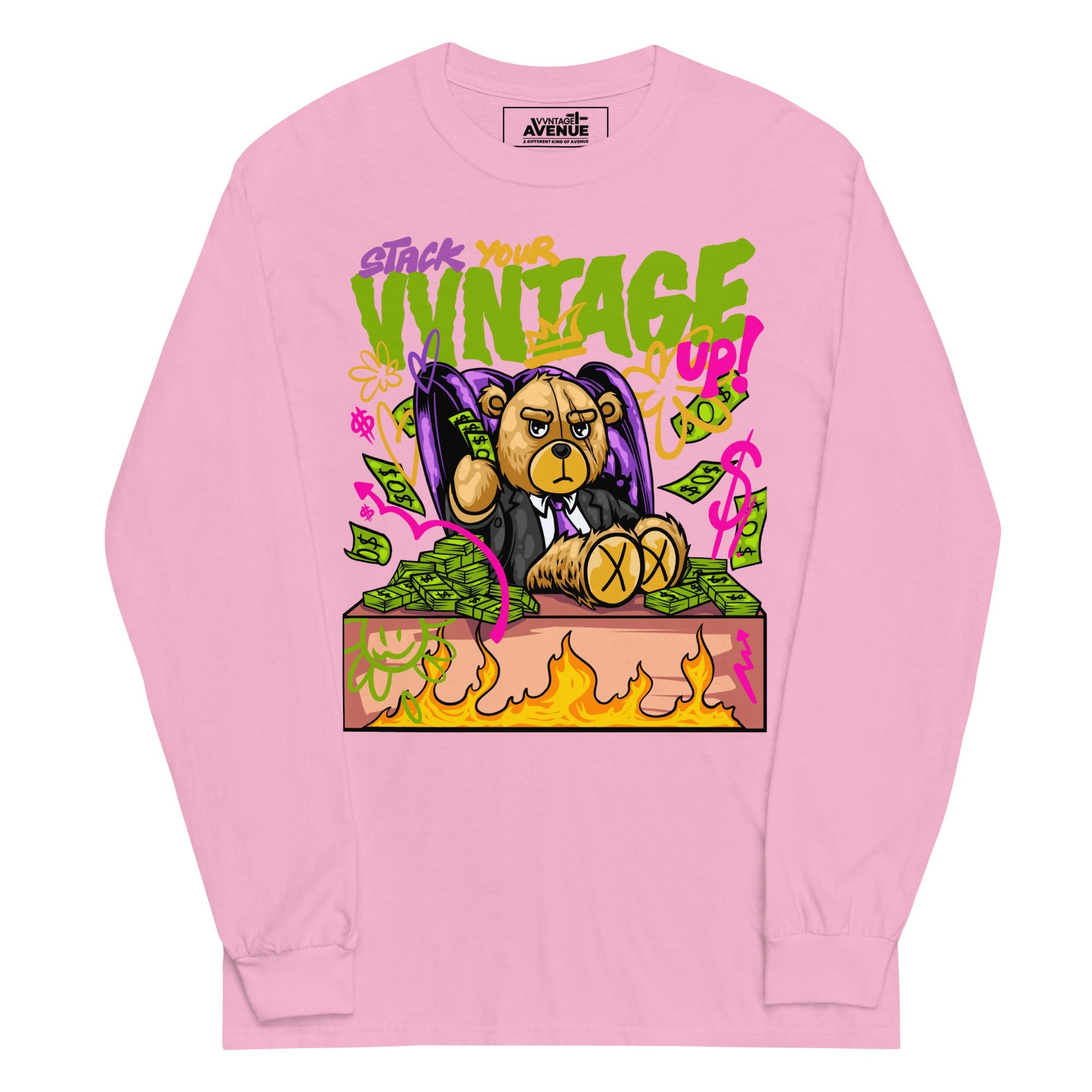 Stack Your VVNTAGE Up LS T-Shirt - VVNTAGE AVENUE