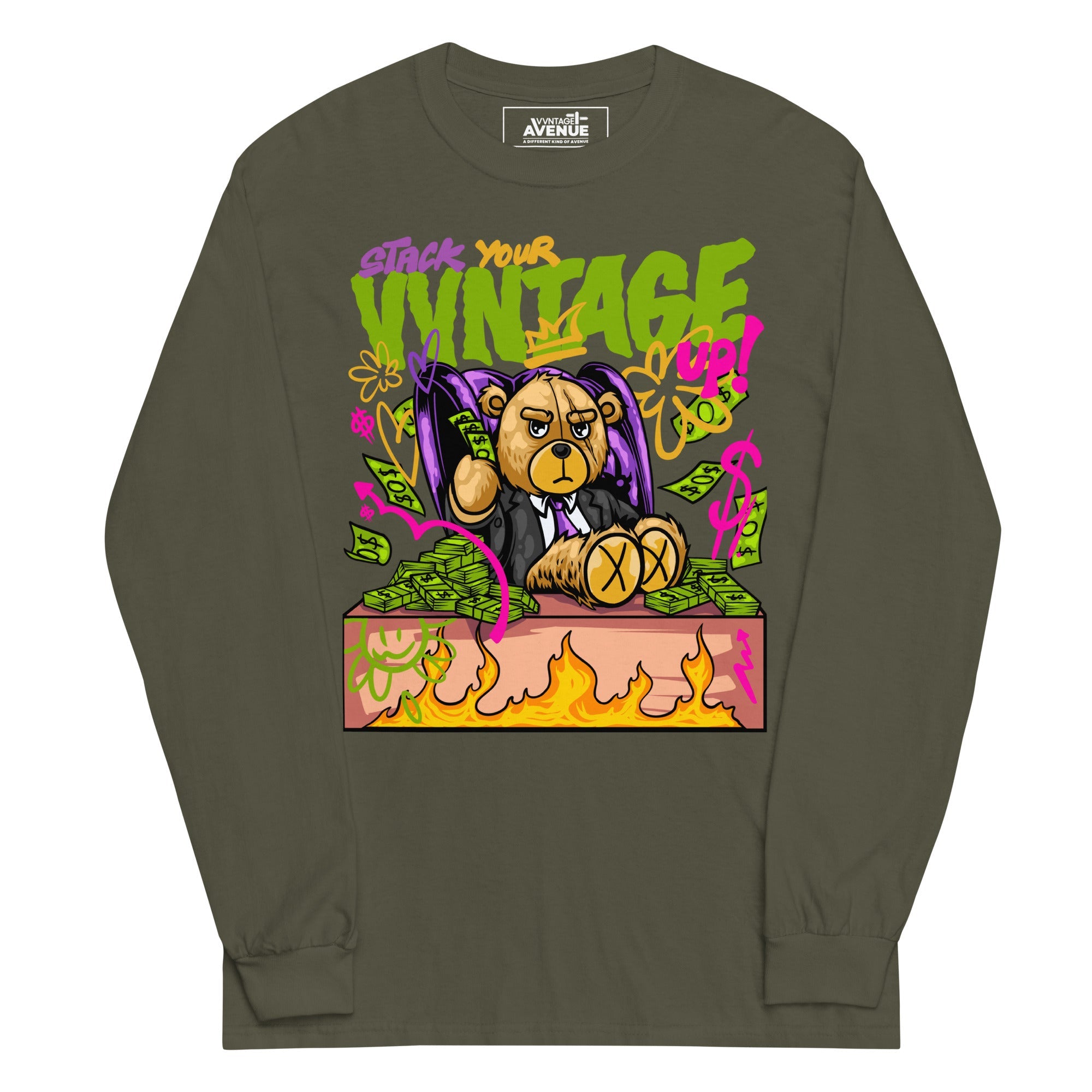 Stack Your VVNTAGE Up LS T-Shirt - VVNTAGE AVENUE