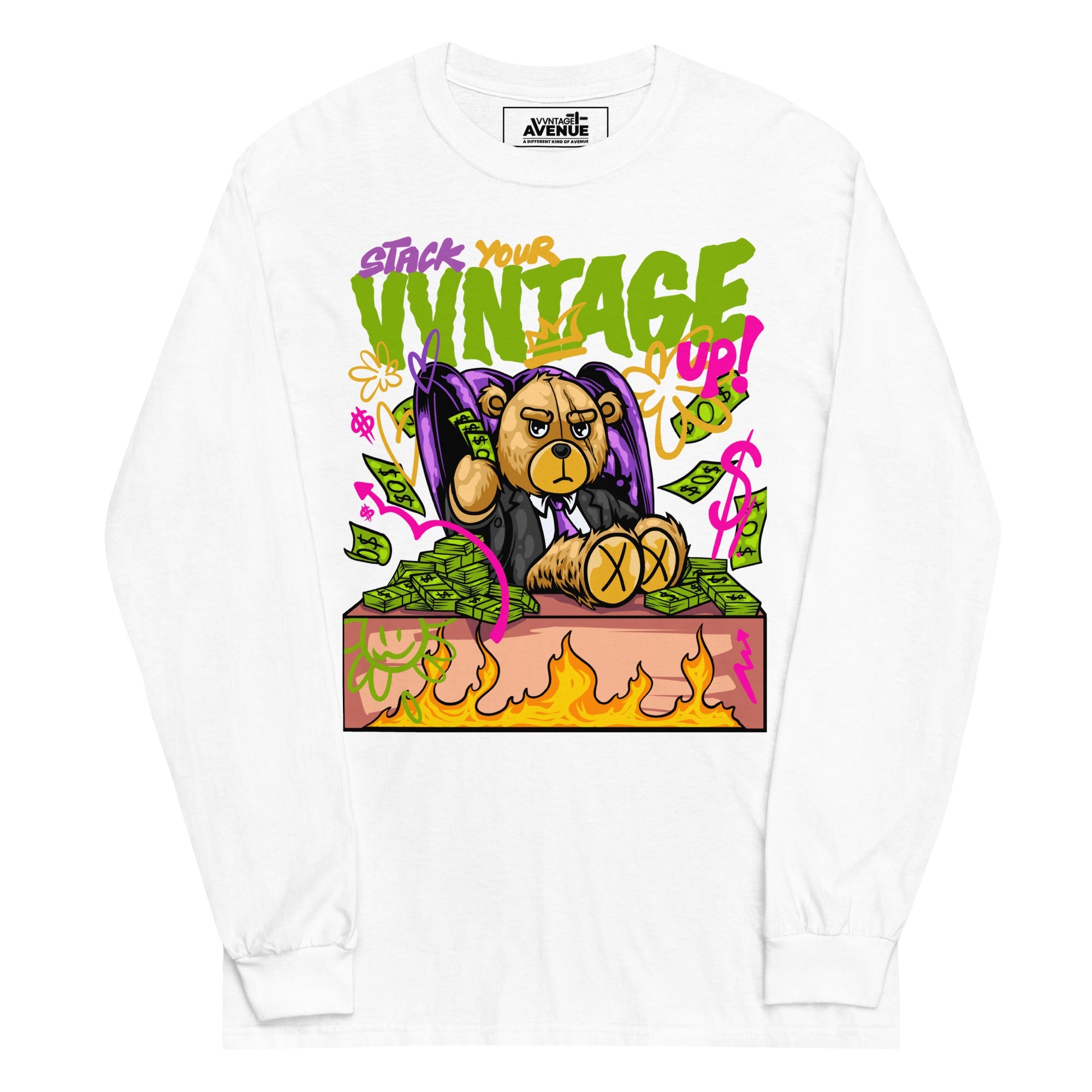 Stack Your VVNTAGE Up LS T-Shirt - VVNTAGE AVENUE