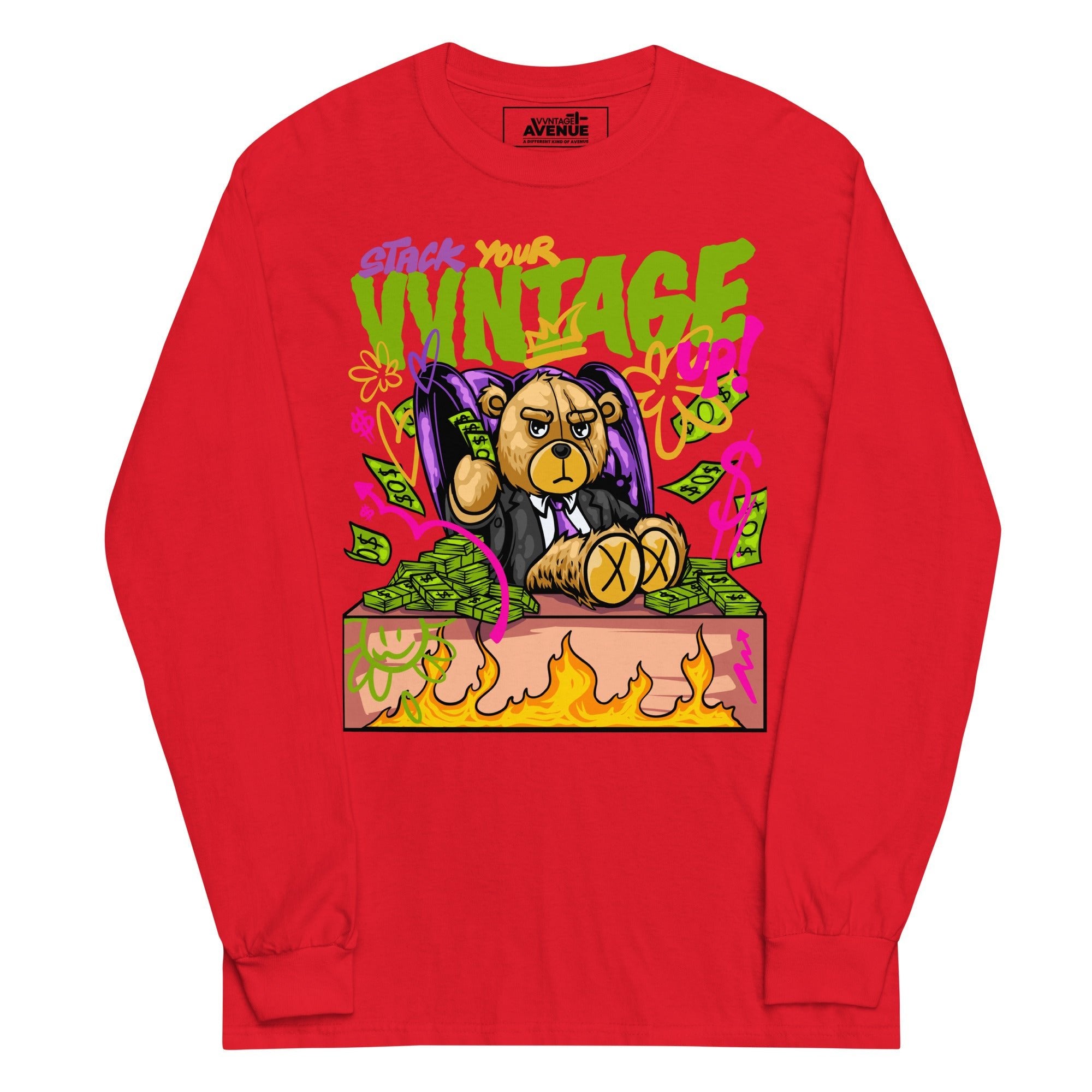 Stack Your VVNTAGE Up LS T-Shirt - VVNTAGE AVENUE
