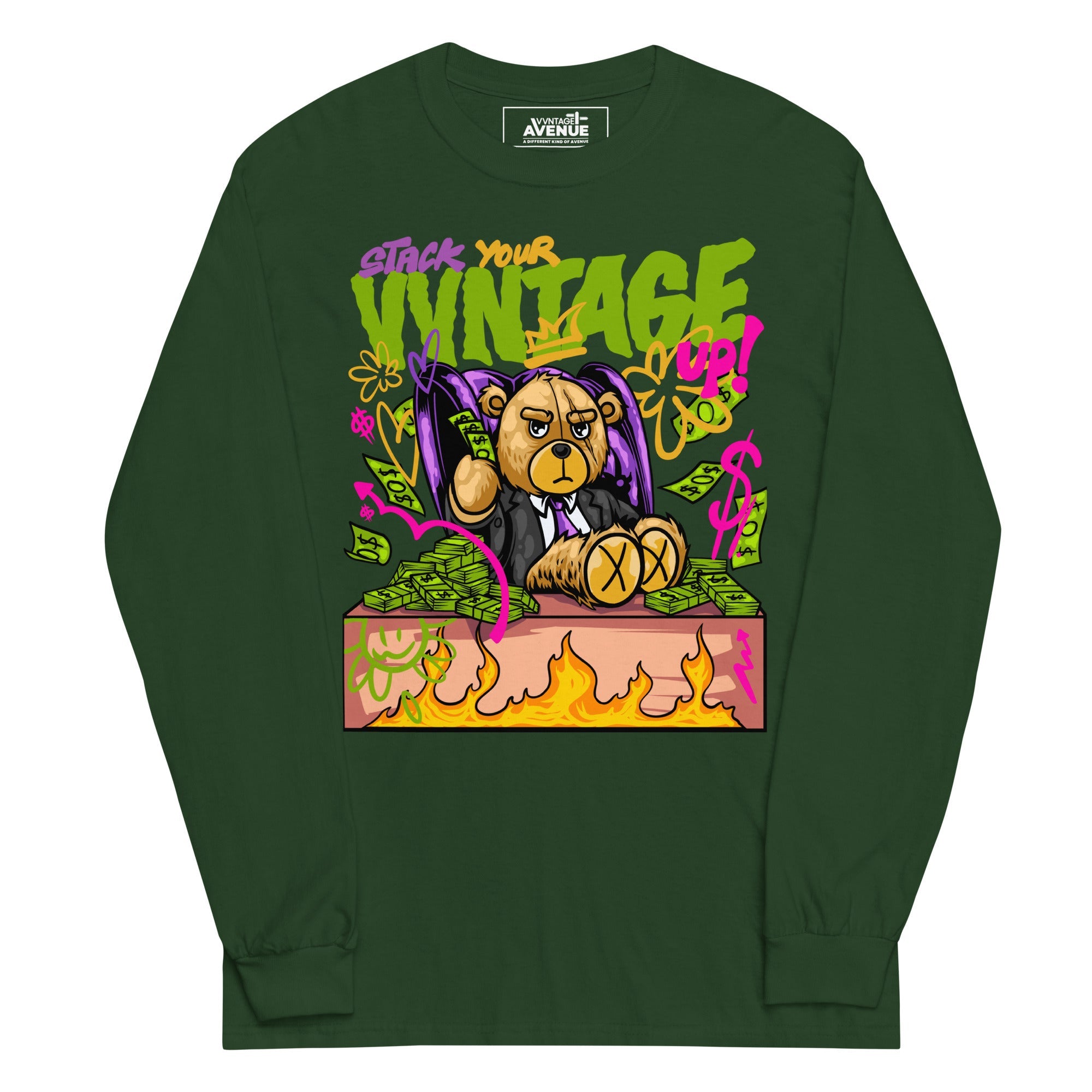 Stack Your VVNTAGE Up LS T-Shirt - VVNTAGE AVENUE