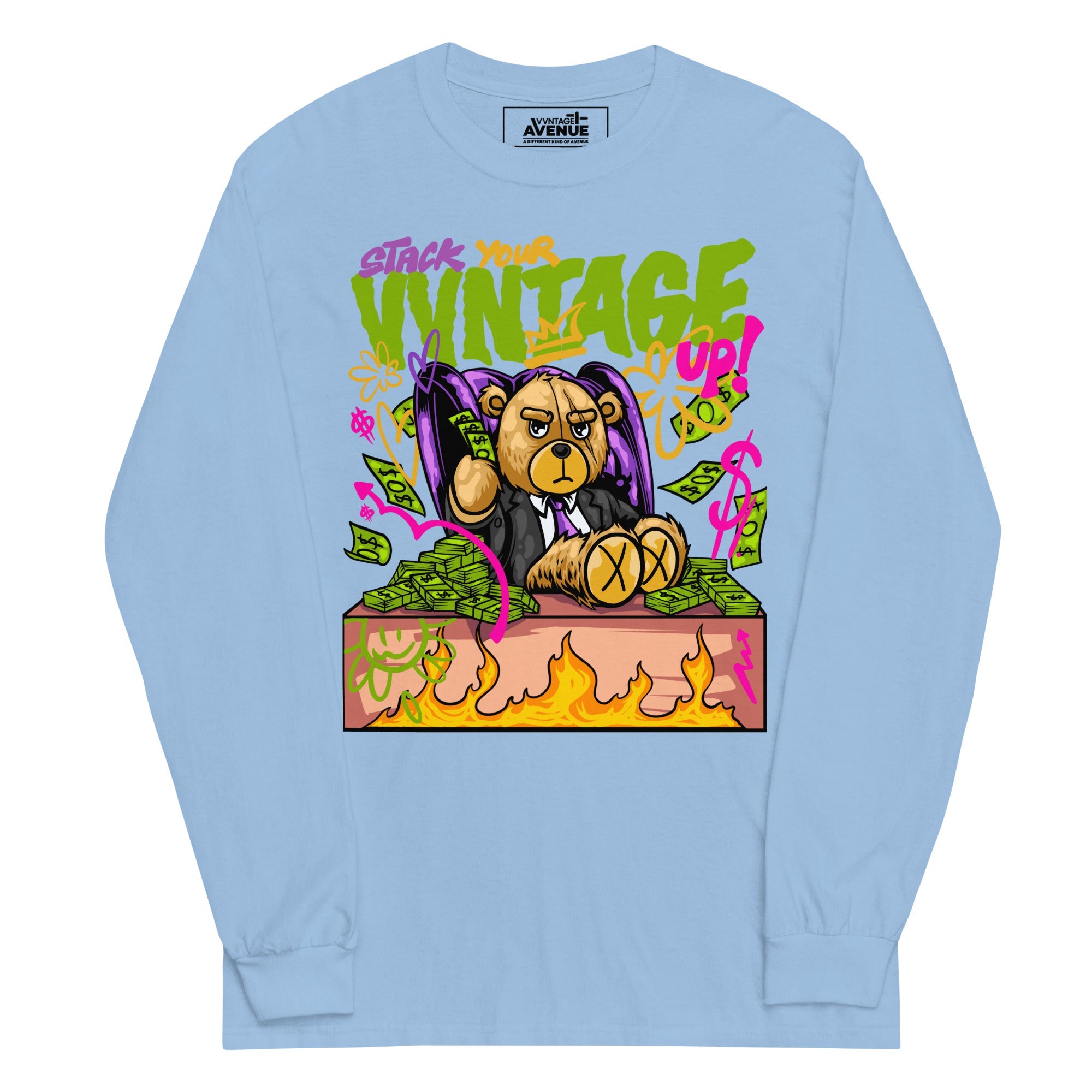 Stack Your VVNTAGE Up LS T-Shirt - VVNTAGE AVENUE