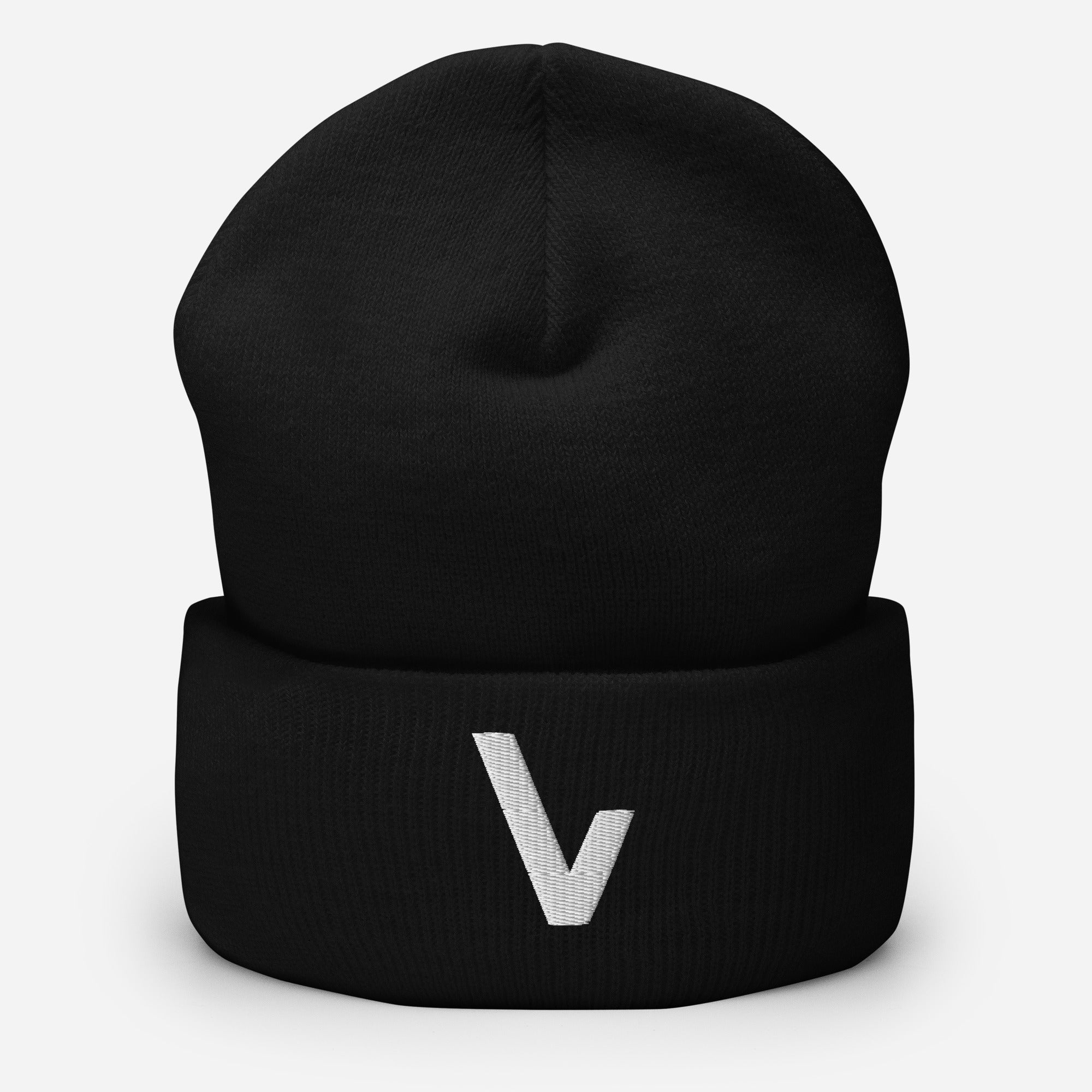 V for VVNTAGE Cuffed Beanie - VVNTAGE AVENUE