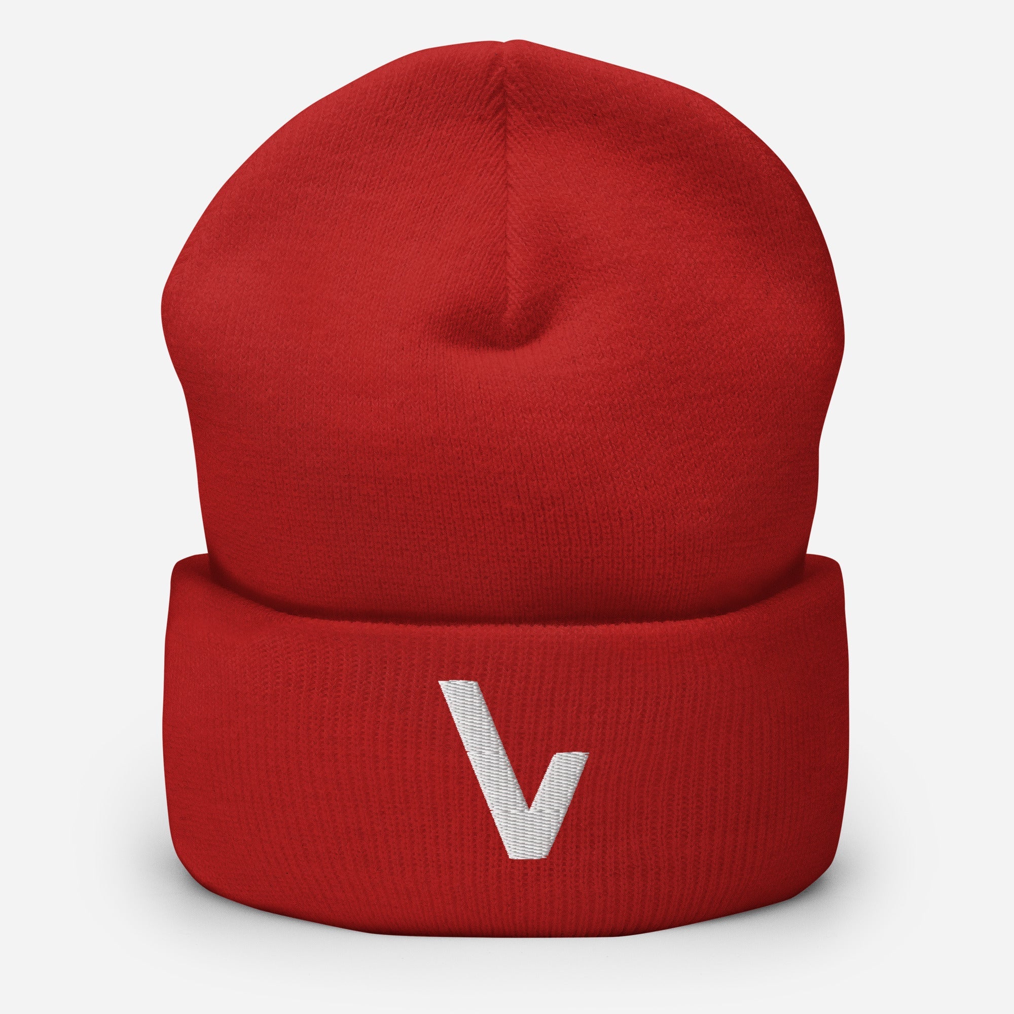 V for VVNTAGE Cuffed Beanie - VVNTAGE AVENUE
