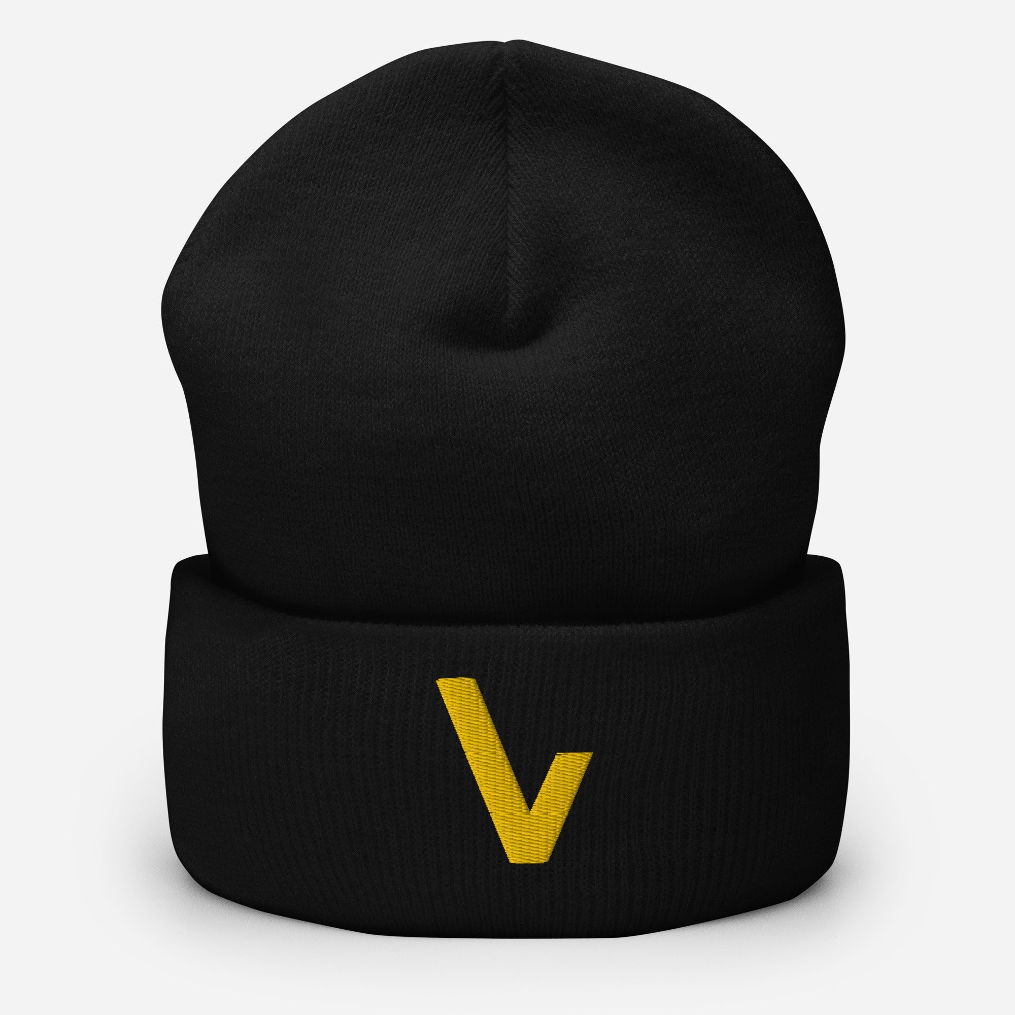 V for VVNTAGE Cuffed Beanie (GOLD Edition) - VVNTAGE AVENUE