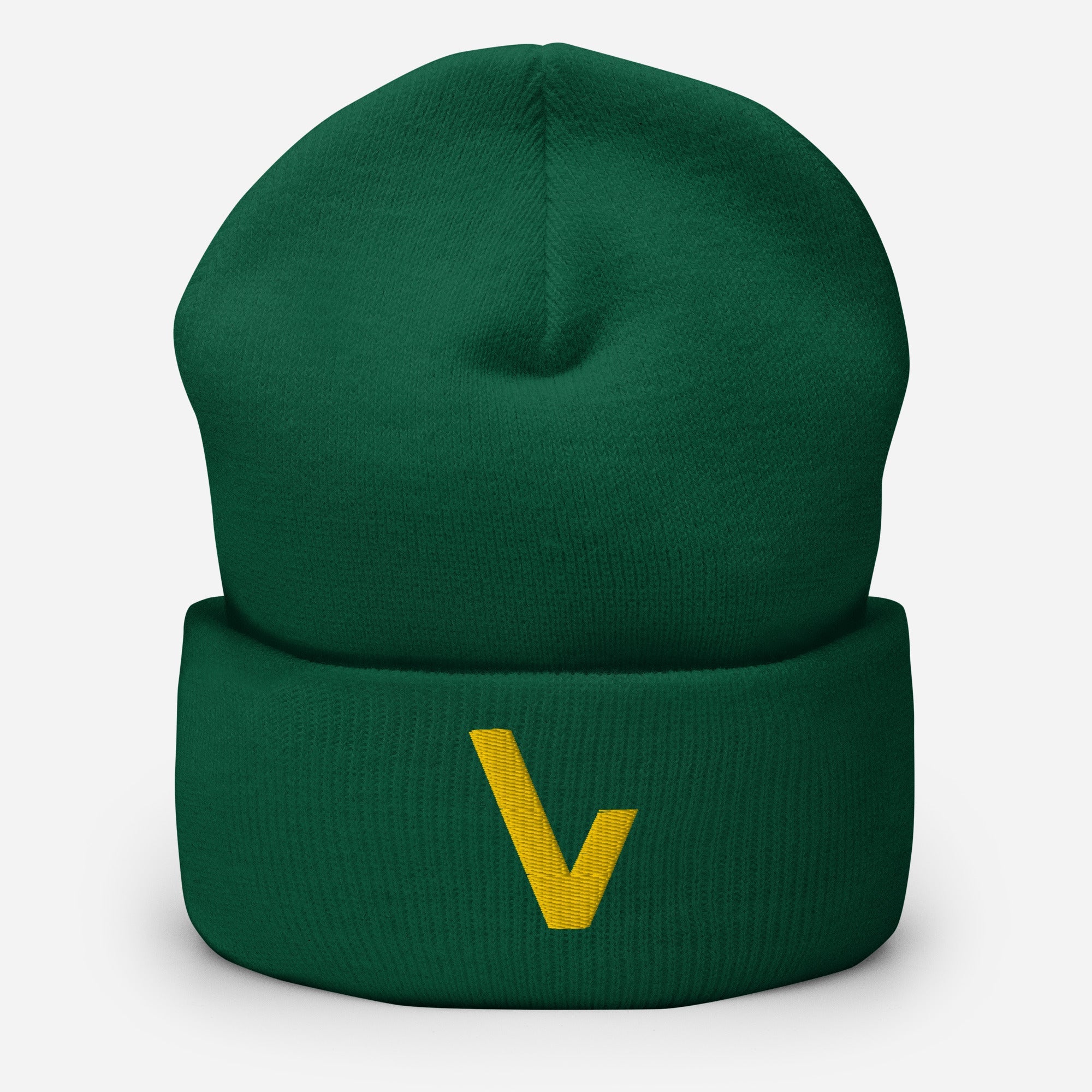V for VVNTAGE Cuffed Beanie (GOLD Edition) - VVNTAGE AVENUE
