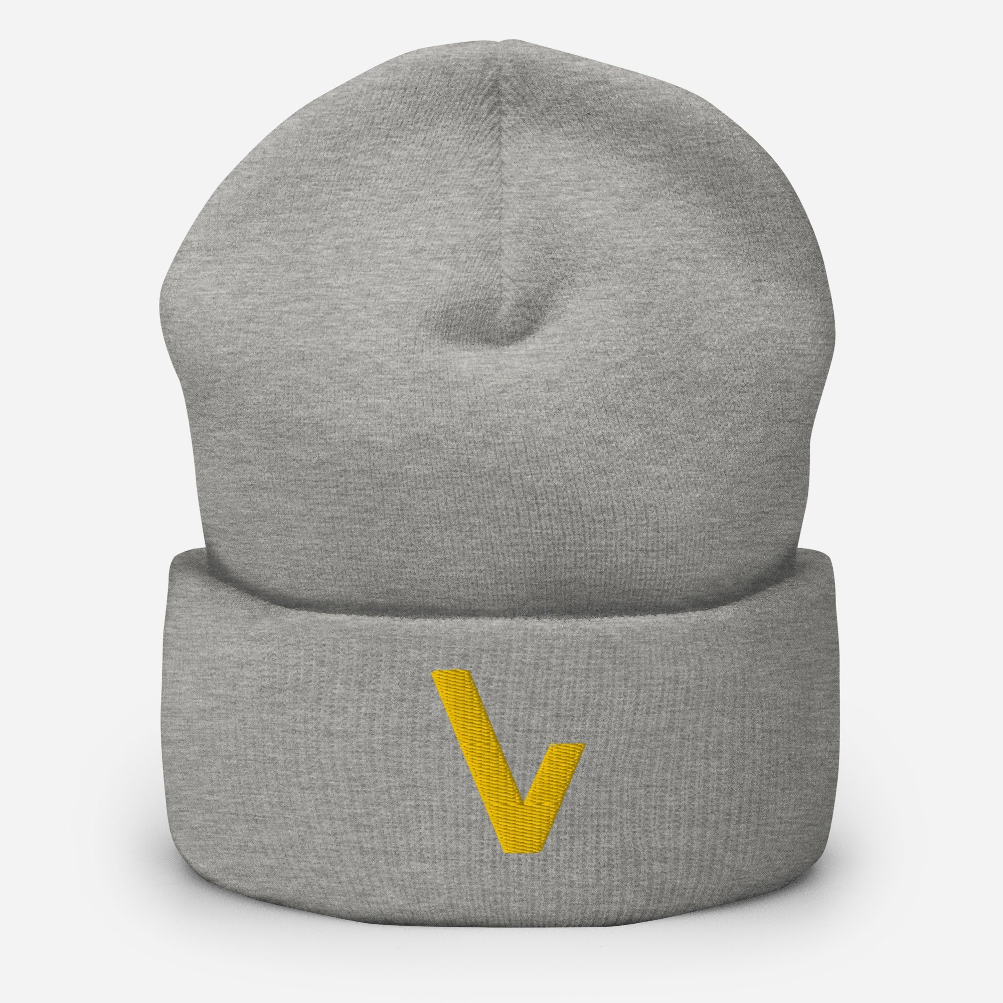 V for VVNTAGE Cuffed Beanie (GOLD Edition) - VVNTAGE AVENUE