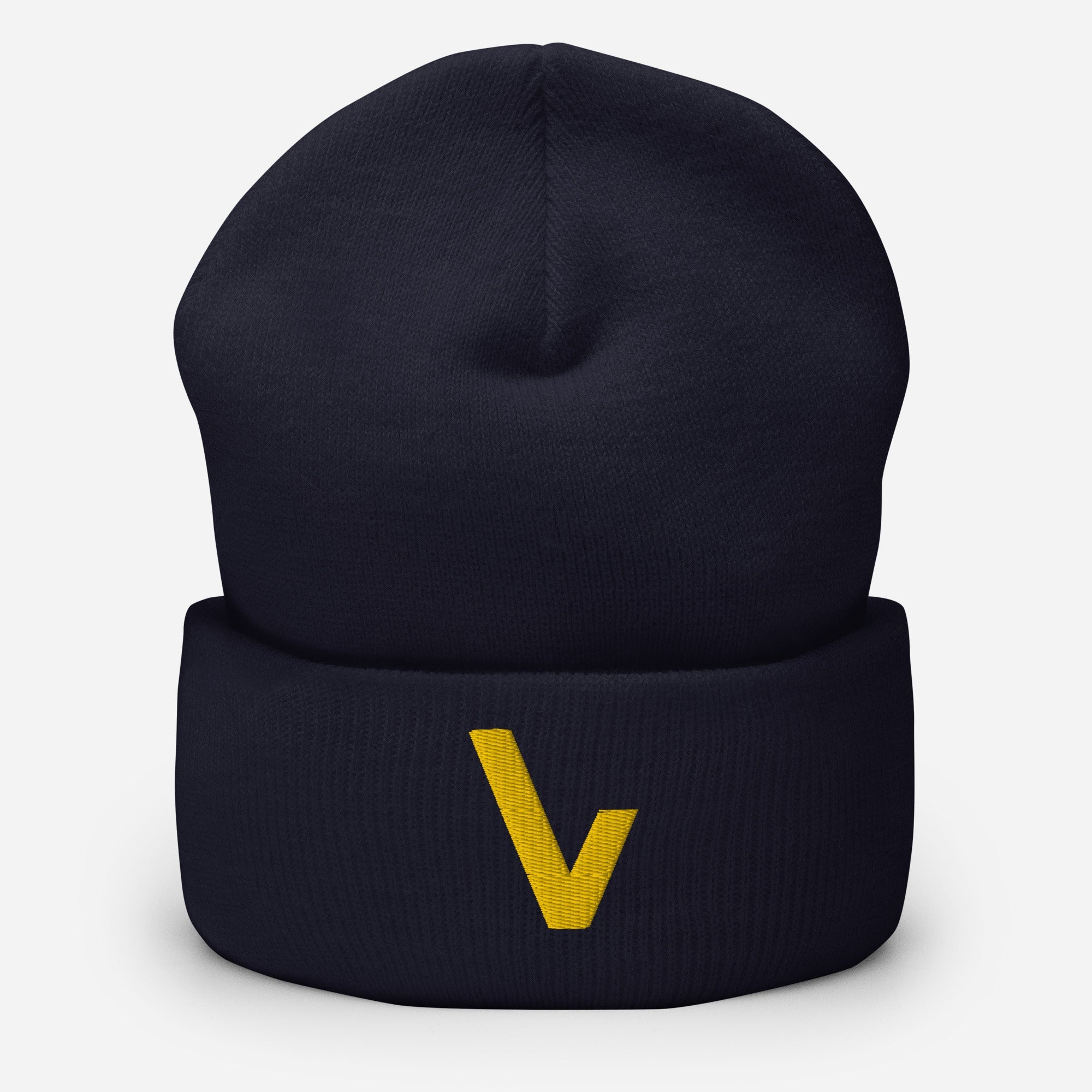 V for VVNTAGE Cuffed Beanie (GOLD Edition) - VVNTAGE AVENUE