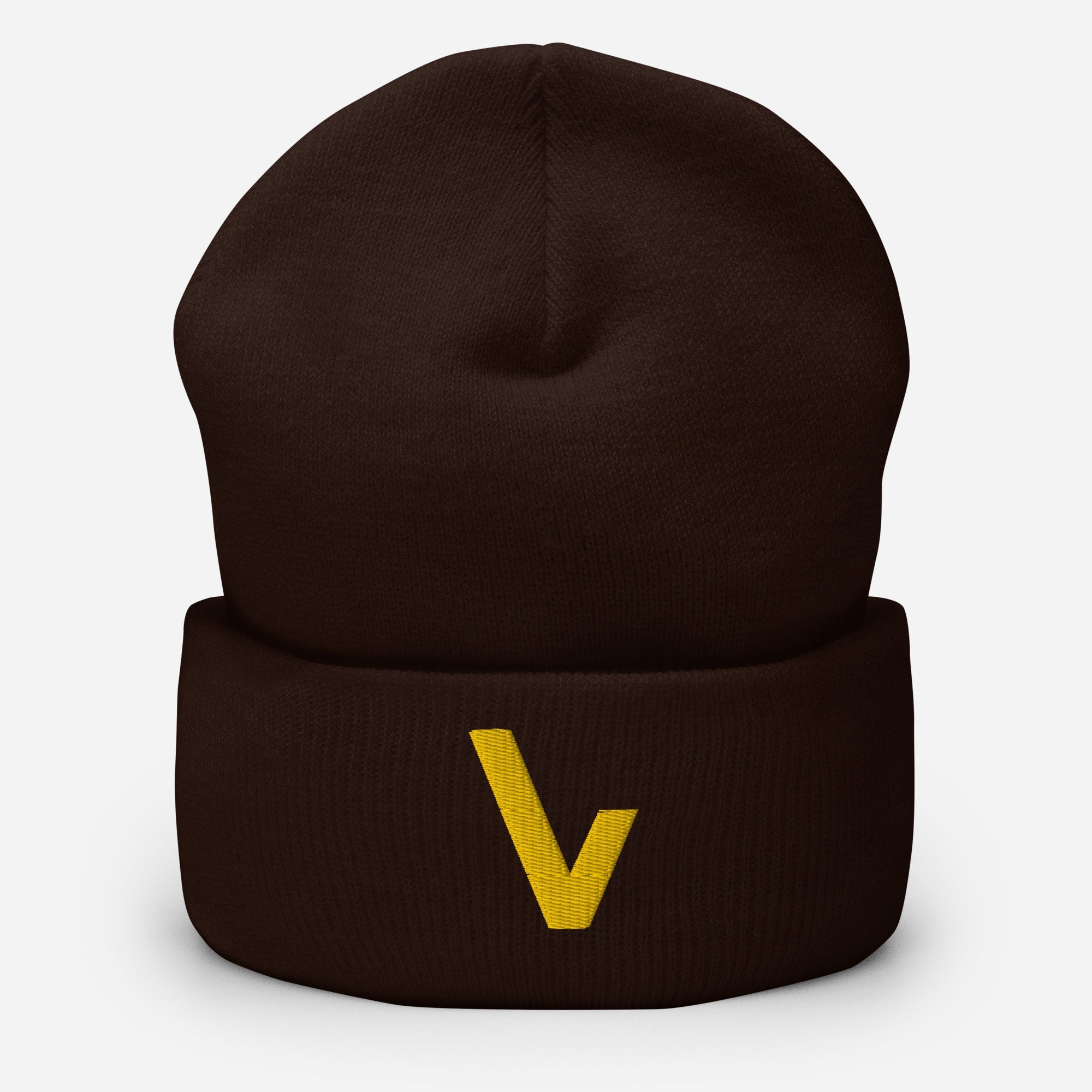 V for VVNTAGE Cuffed Beanie (GOLD Edition) - VVNTAGE AVENUE