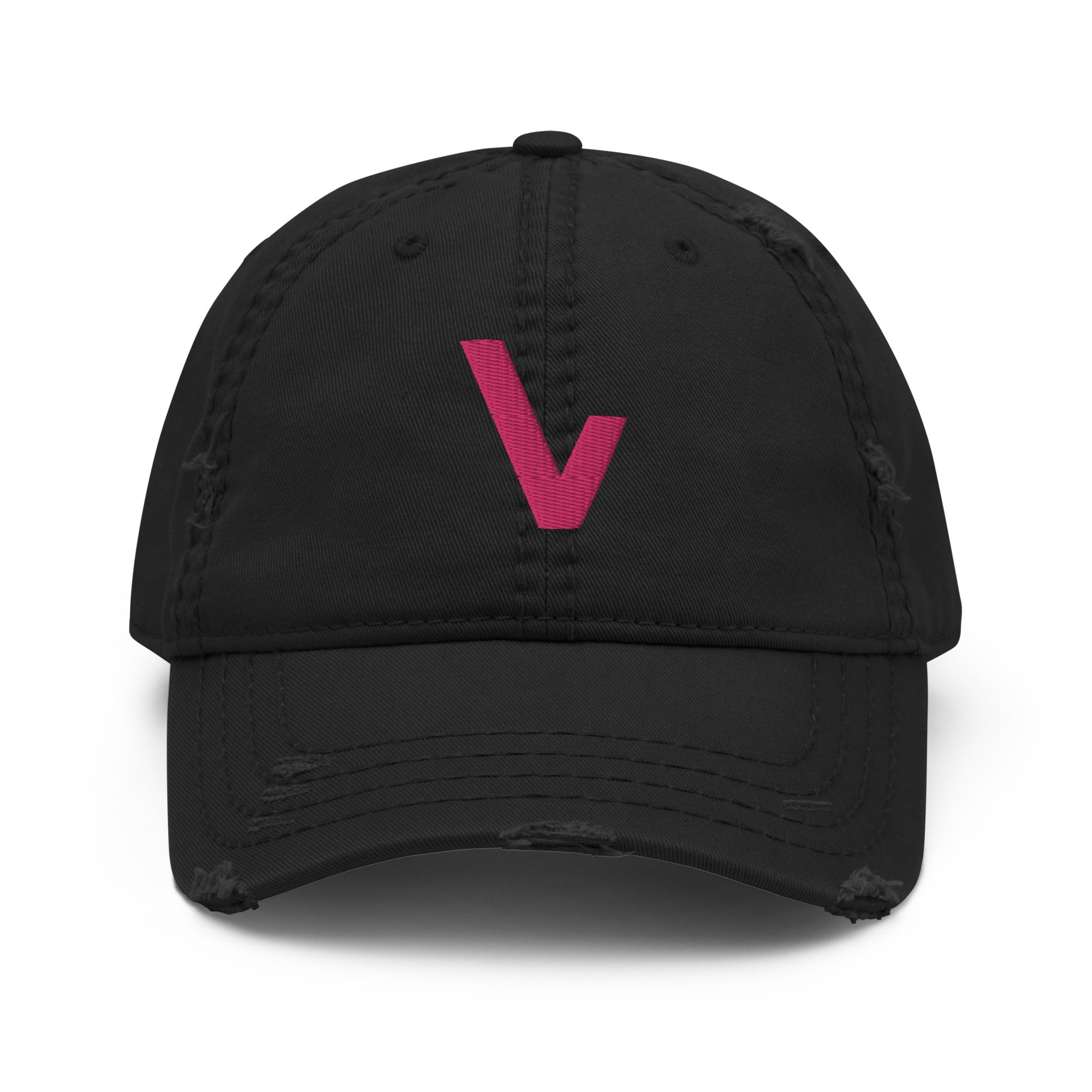 V for VVNTAGE Distressed Dad Hat - VVNTAGE AVENUE