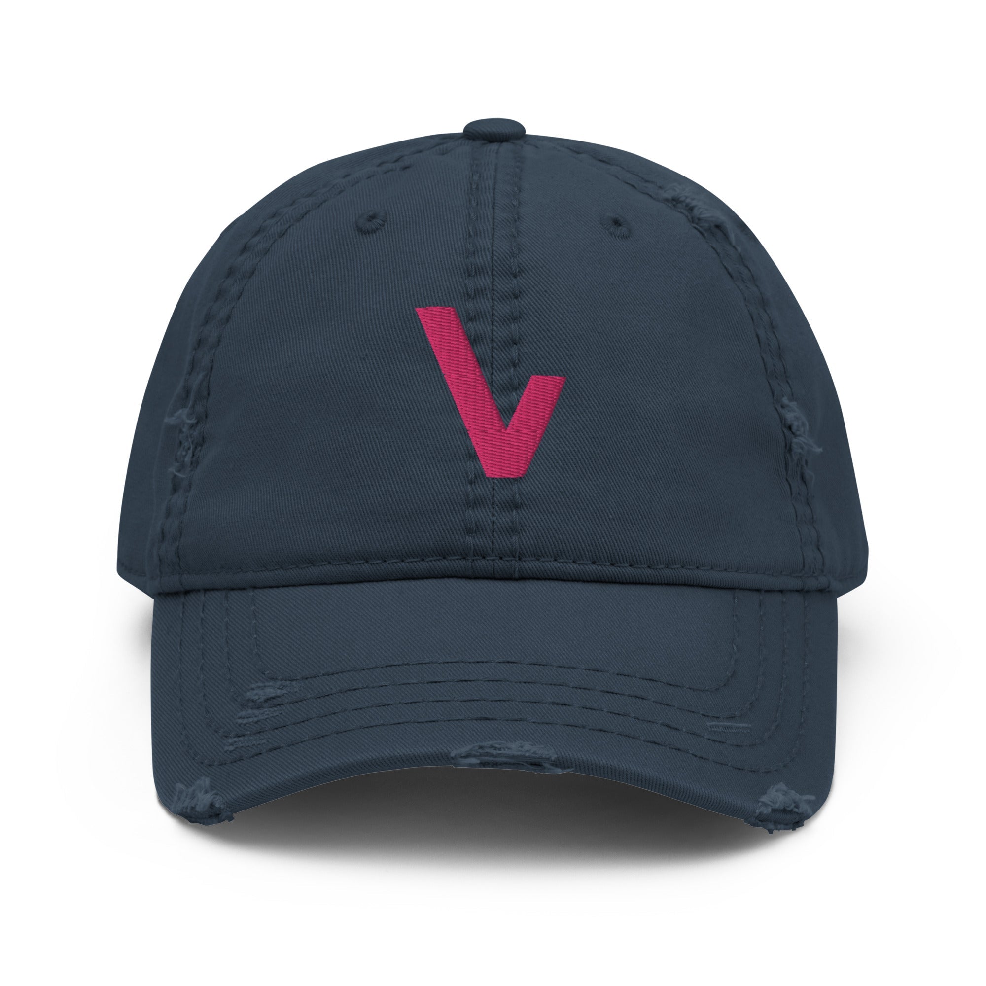V for VVNTAGE Distressed Dad Hat - VVNTAGE AVENUE