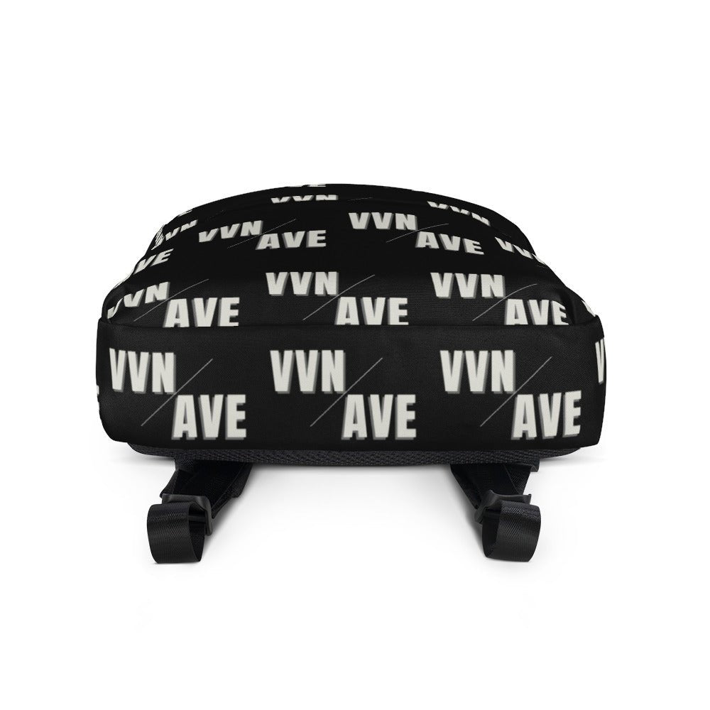 VVN/AVE Graphic Pattern Backpack (Black) - VVNTAGE AVENUE
