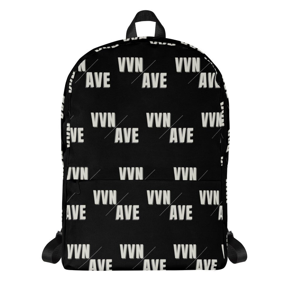 VVN/AVE Graphic Pattern Backpack (Black) - VVNTAGE AVENUE