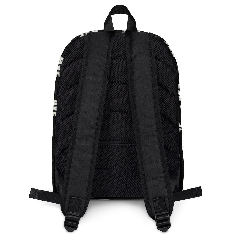 VVN/AVE Graphic Pattern Backpack (Black) - VVNTAGE AVENUE