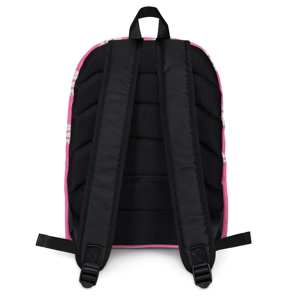 VVN/AVE Graphic Pattern Backpack (Brilliant Rose) - VVNTAGE AVENUE