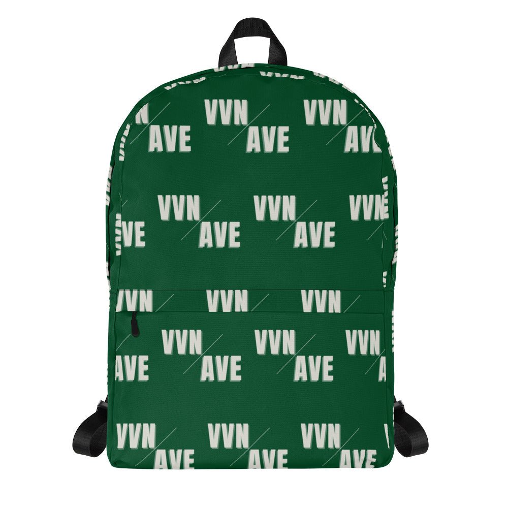 VVN/AVE Graphic Pattern Backpack (Forest Green) - VVNTAGE AVENUE