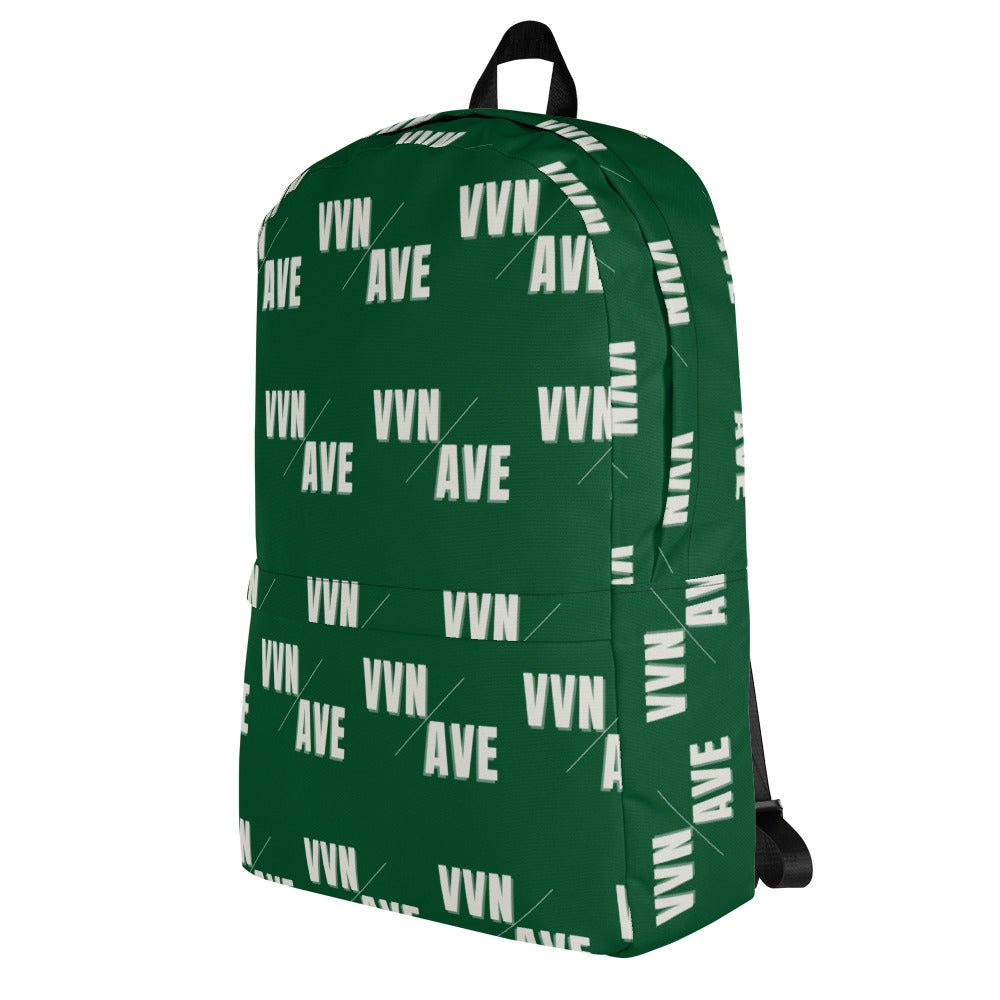 VVN/AVE Graphic Pattern Backpack (Forest Green) - VVNTAGE AVENUE