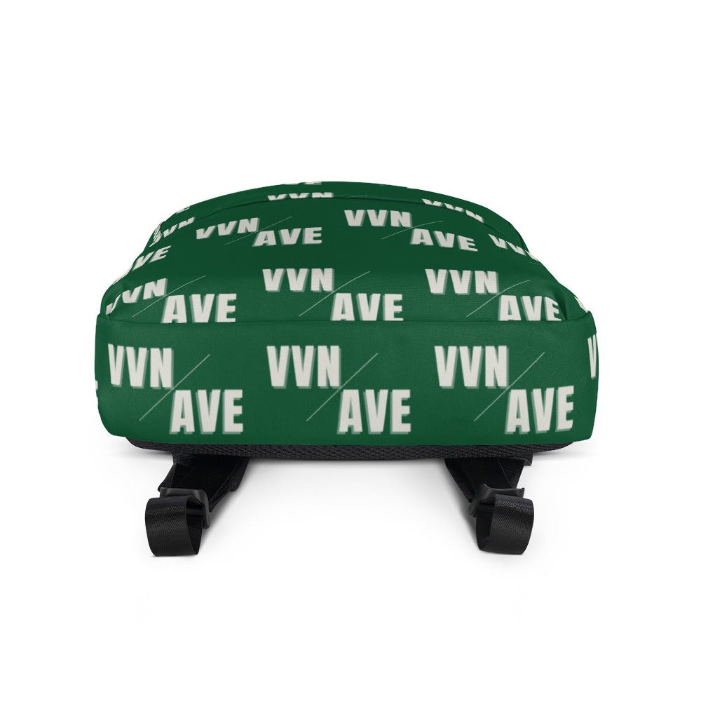 VVN/AVE Graphic Pattern Backpack (Forest Green) - VVNTAGE AVENUE