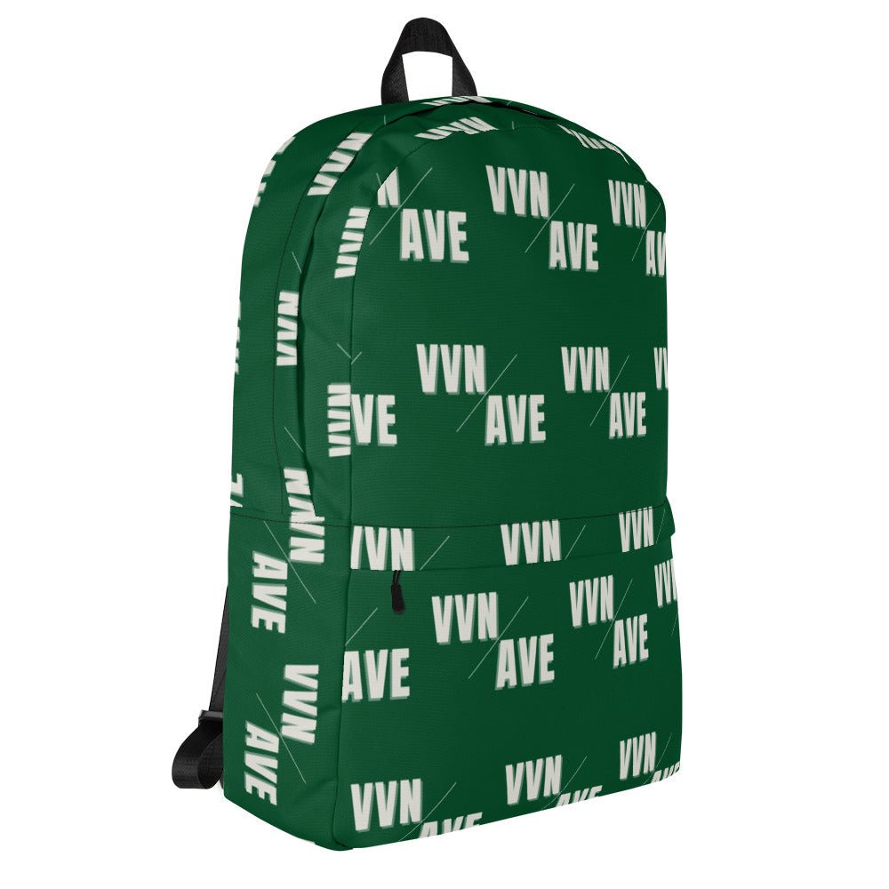 VVN/AVE Graphic Pattern Backpack (Forest Green) - VVNTAGE AVENUE