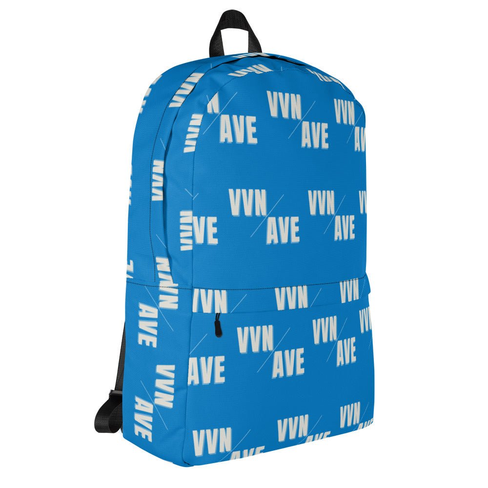 VVN/AVE Graphic Pattern Backpack (Navy Blue) - VVNTAGE AVENUE