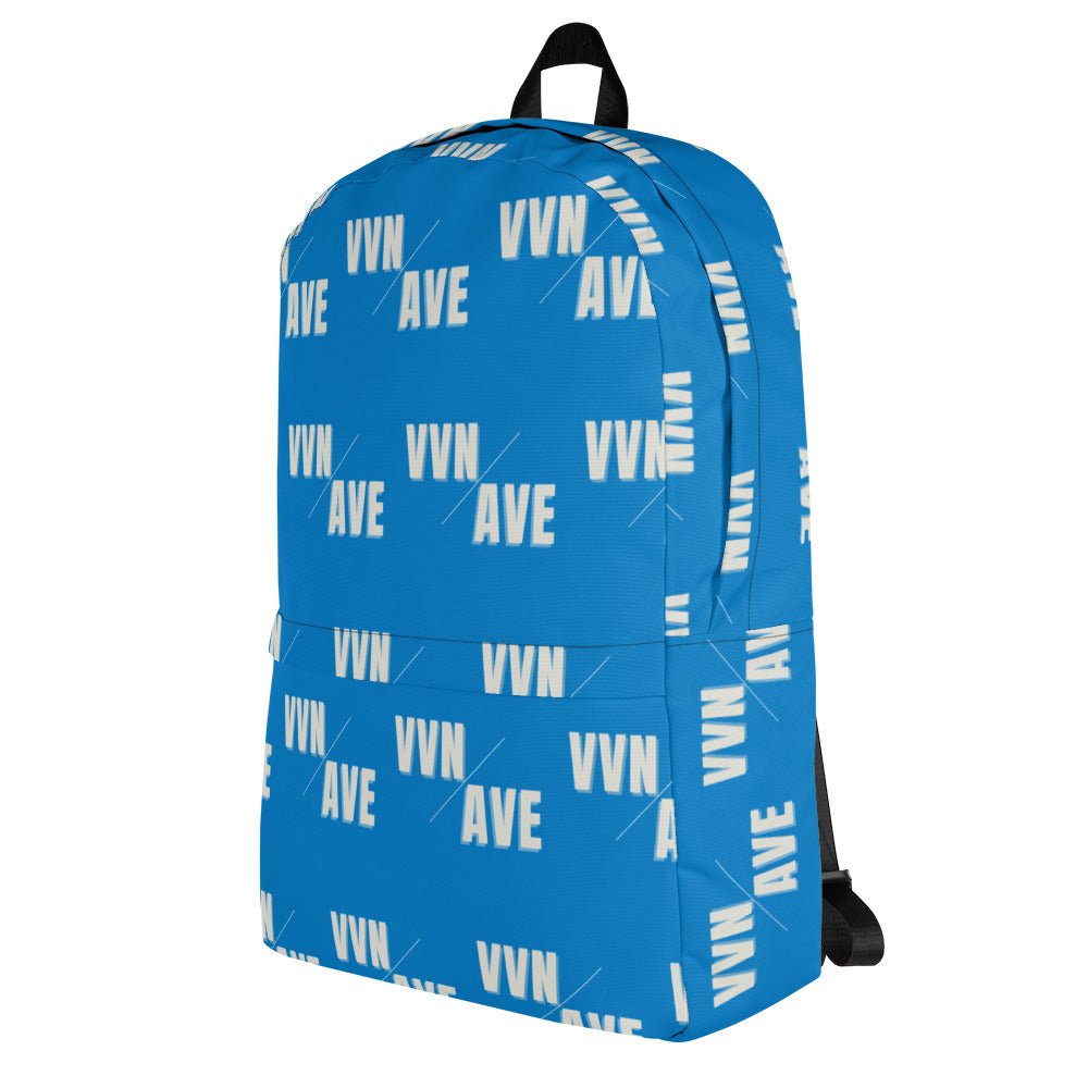 VVN/AVE Graphic Pattern Backpack (Navy Blue) - VVNTAGE AVENUE