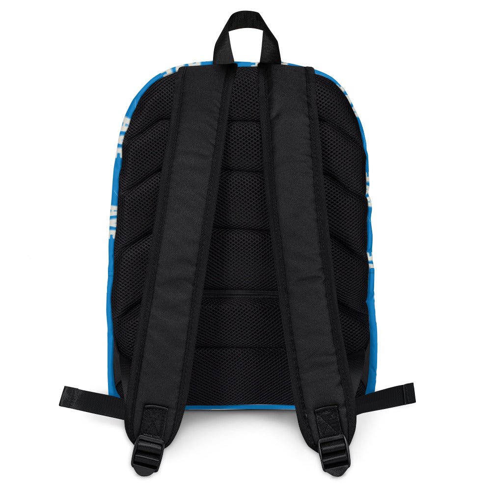 VVN/AVE Graphic Pattern Backpack (Navy Blue) - VVNTAGE AVENUE