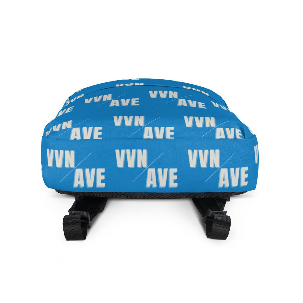 VVN/AVE Graphic Pattern Backpack (Navy Blue) - VVNTAGE AVENUE