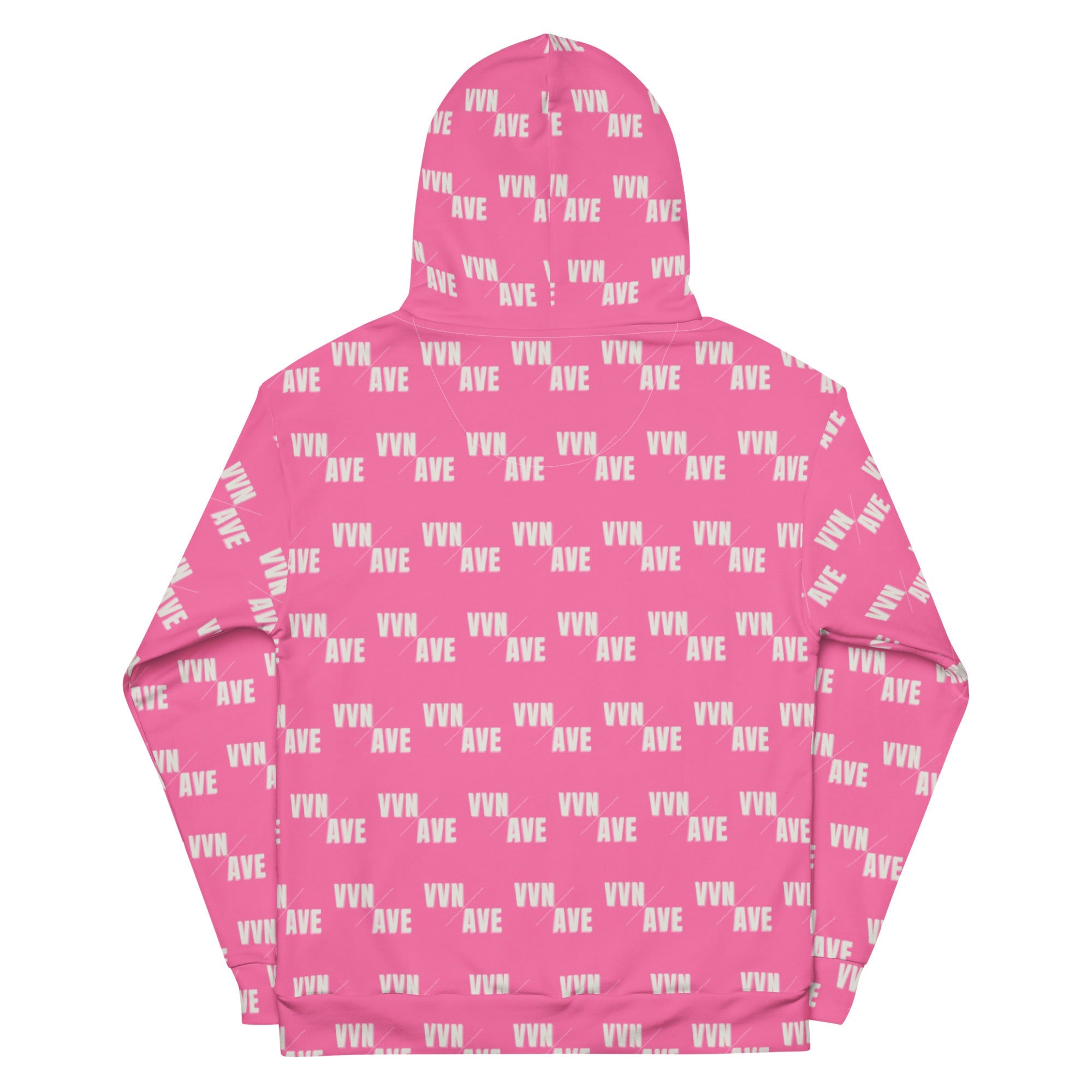 VVN/AVE Graphic Pattern Hoodie (Brilliant Rose) - VVNTAGE AVENUE