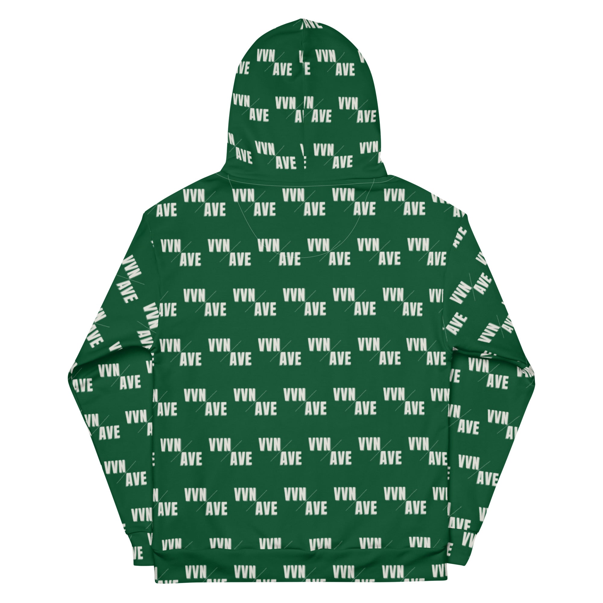 VVN/AVE Graphic Pattern Hoodie (Forest Green) - VVNTAGE AVENUE