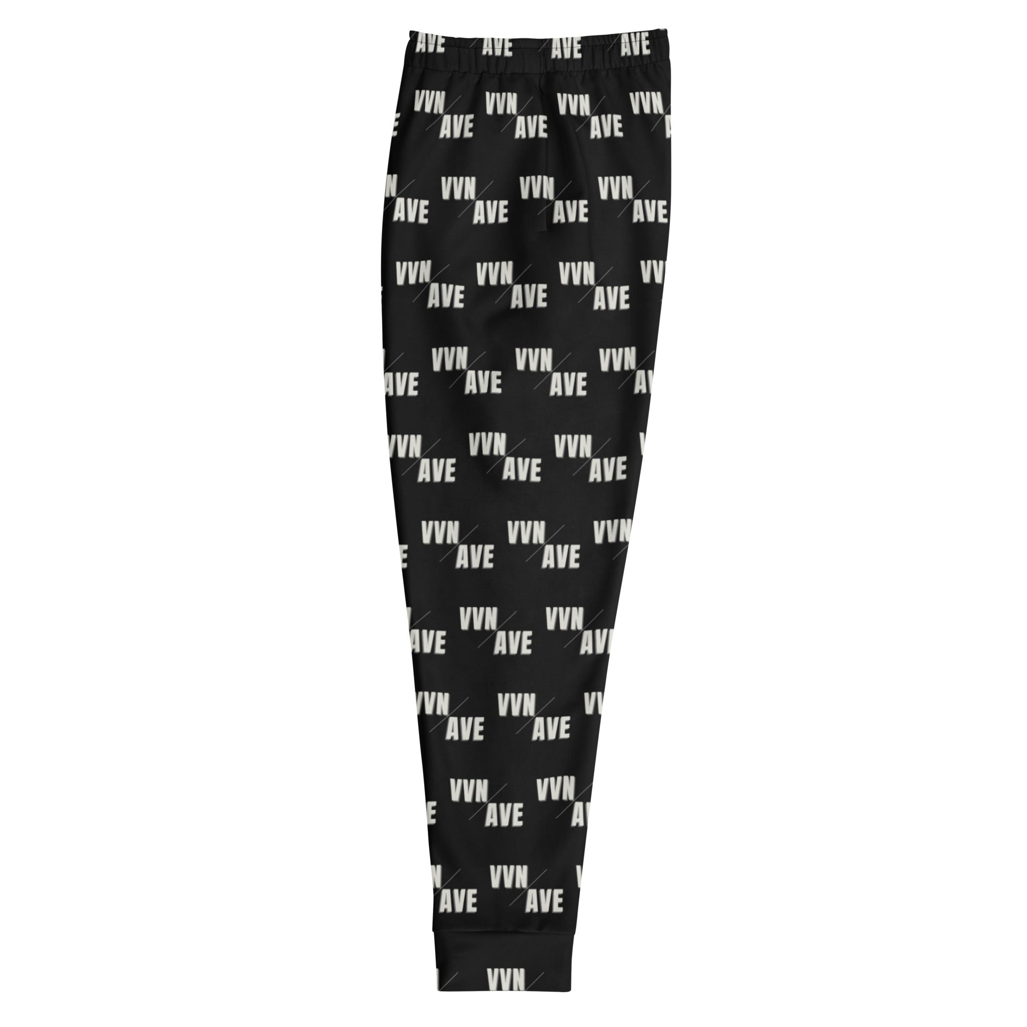 VVN/AVE Graphic Pattern Joggers (Black) - VVNTAGE AVENUE