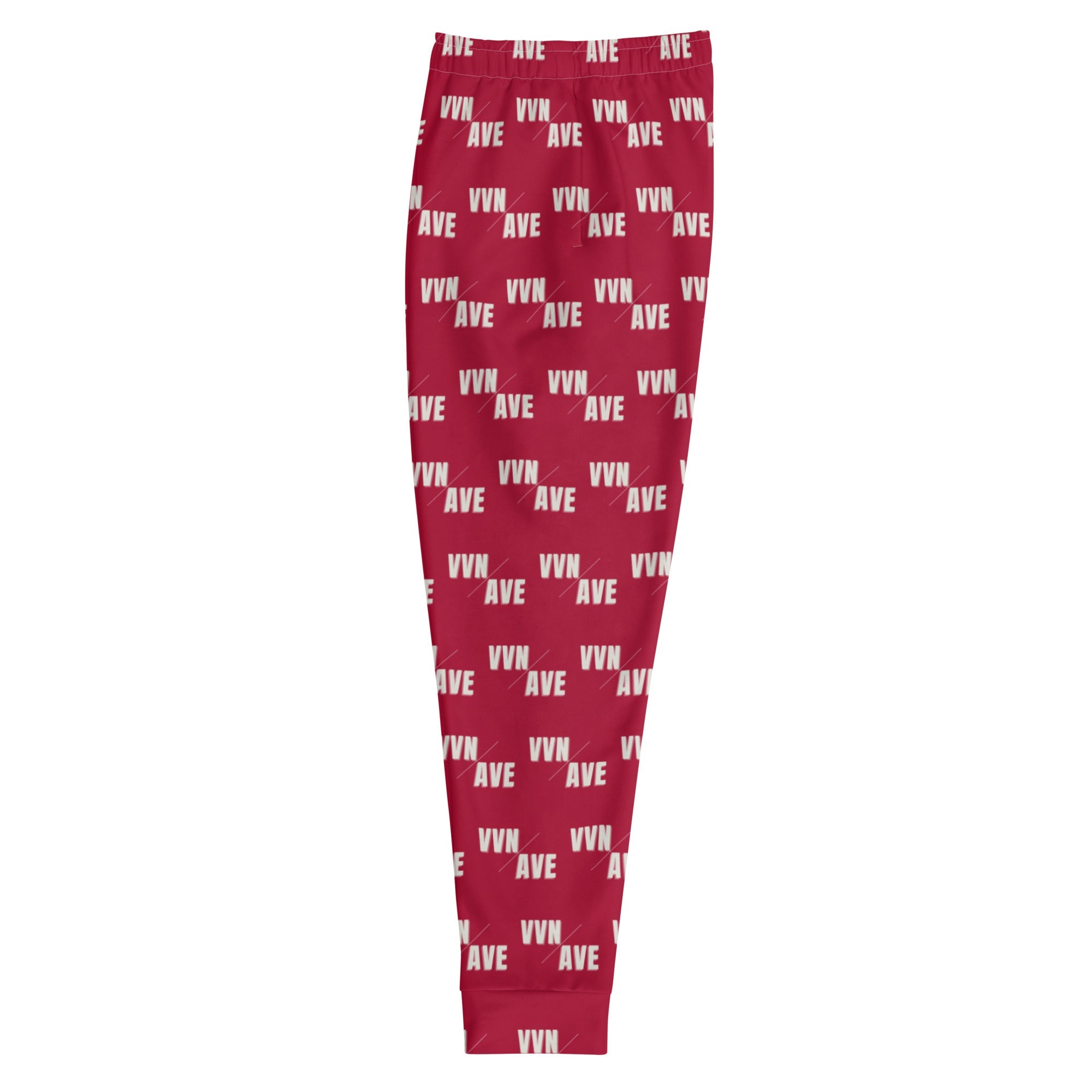 VVN/AVE Graphic Pattern Joggers (Carmine - Red) - VVNTAGE AVENUE