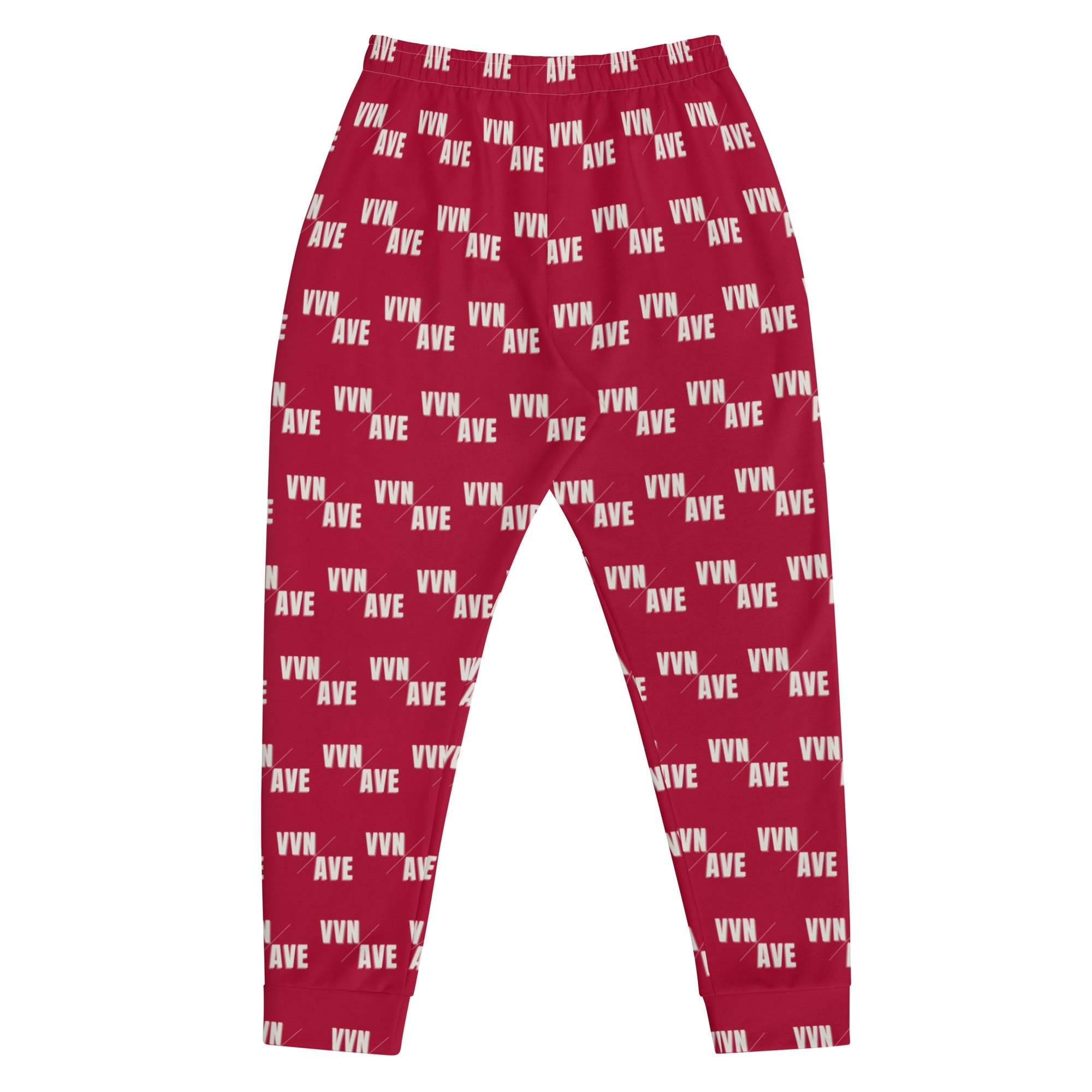 VVN/AVE Graphic Pattern Joggers (Carmine - Red) - VVNTAGE AVENUE