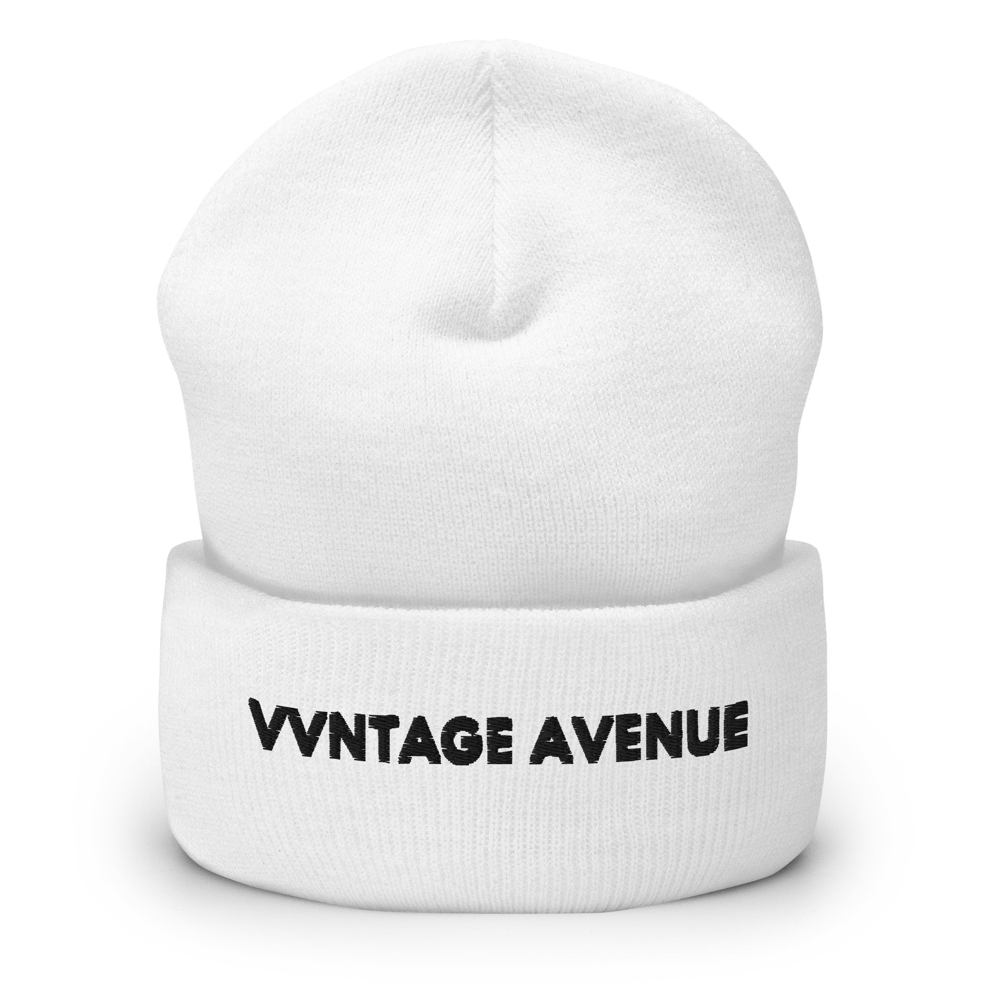 VVNTAGE Cuffed Beanie (Black Print) - VVNTAGE AVENUE
