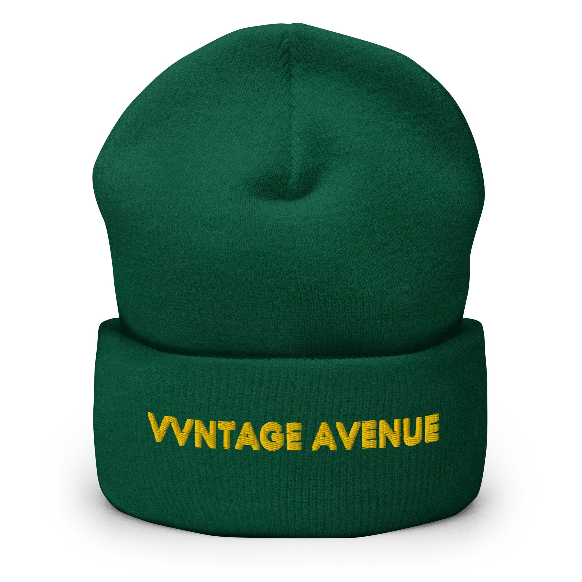 VVNTAGE Cuffed Beanie (Gold Print) - VVNTAGE AVENUE