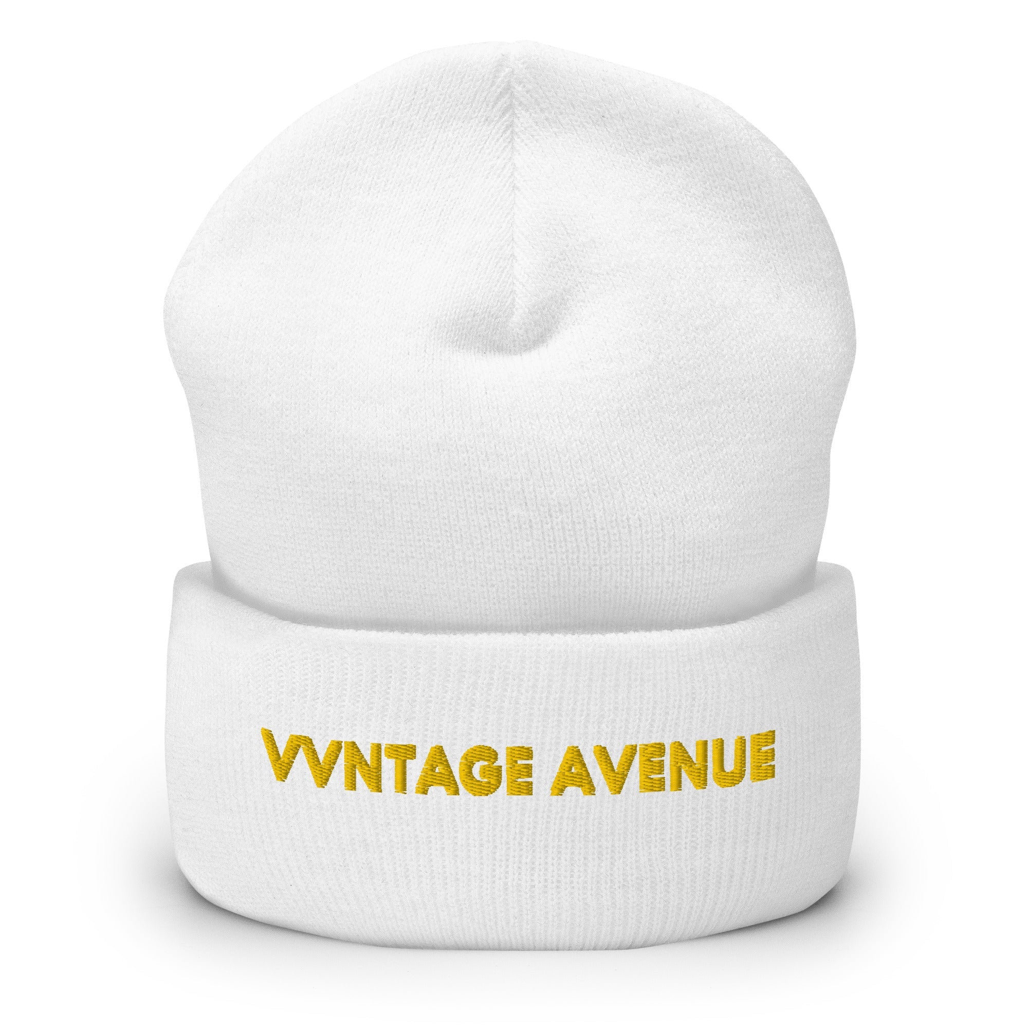 VVNTAGE Cuffed Beanie (Gold Print) - VVNTAGE AVENUE