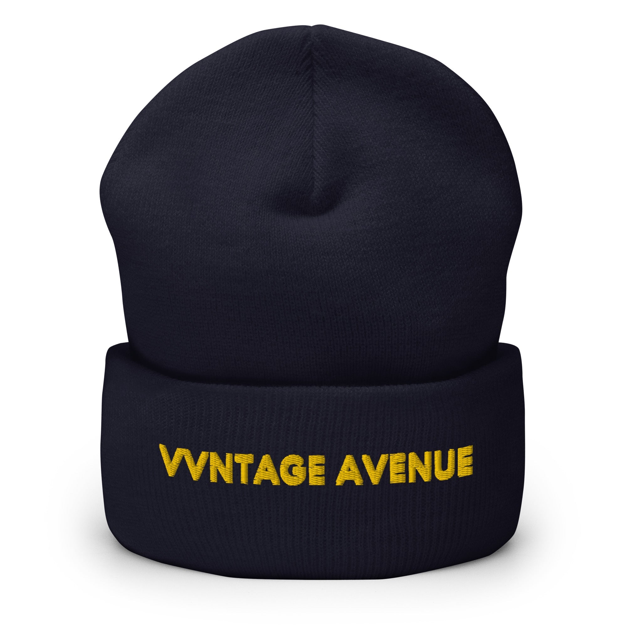 VVNTAGE Cuffed Beanie (Gold Print) - VVNTAGE AVENUE