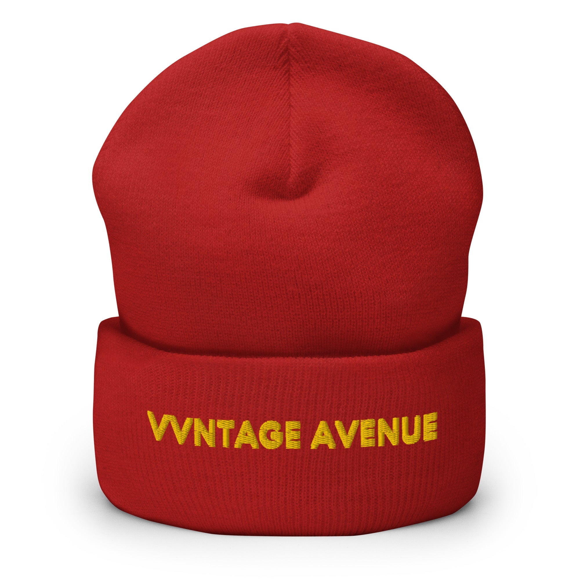 VVNTAGE Cuffed Beanie (Gold Print) - VVNTAGE AVENUE